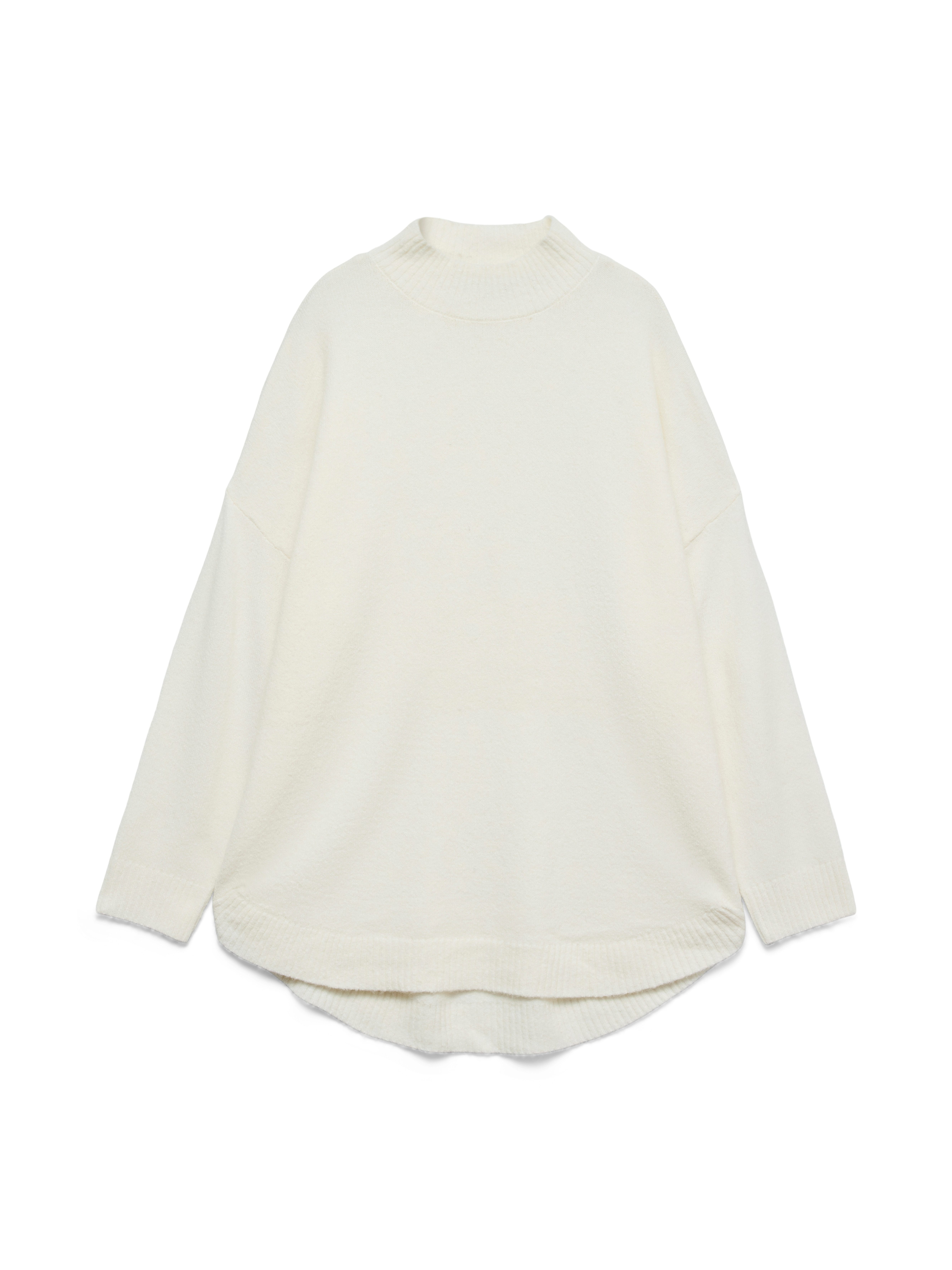 Vero Moda Strickpullover VMPLAZA LS HIGHNECK LONG PULLOVER GA BOO