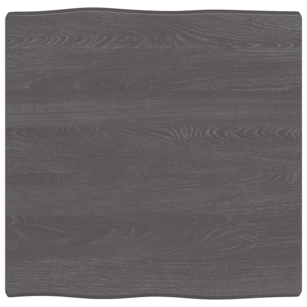 Baumkante Behandelt 60x60x(2-4) cm Tischplatte St) furnicato Massivholz (1