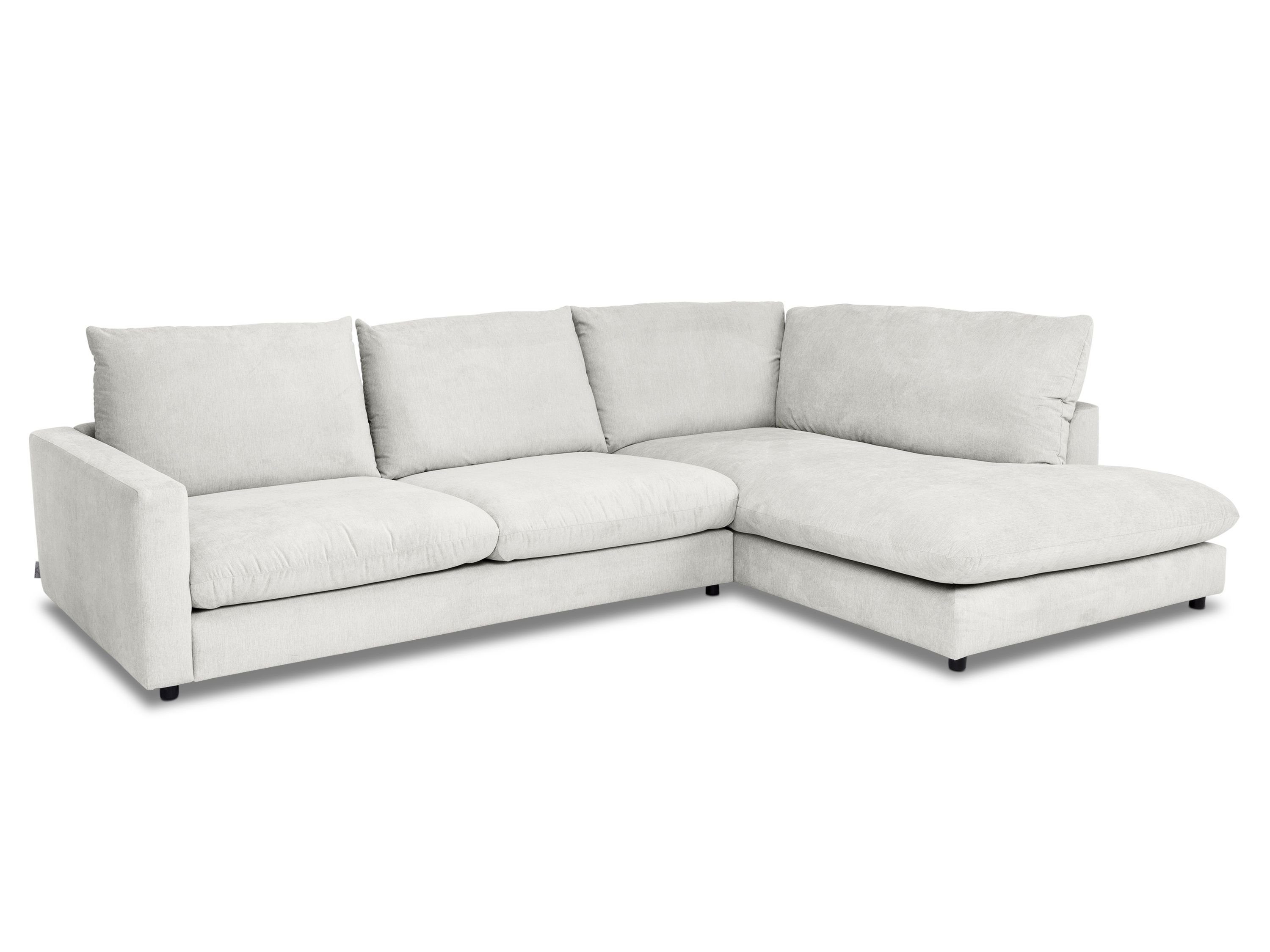 SANSIBAR LIVING Polsterecke Polsterecke SANSIBAR WANGEROOGE BBH 321x228x87 cm silber Ecksofa