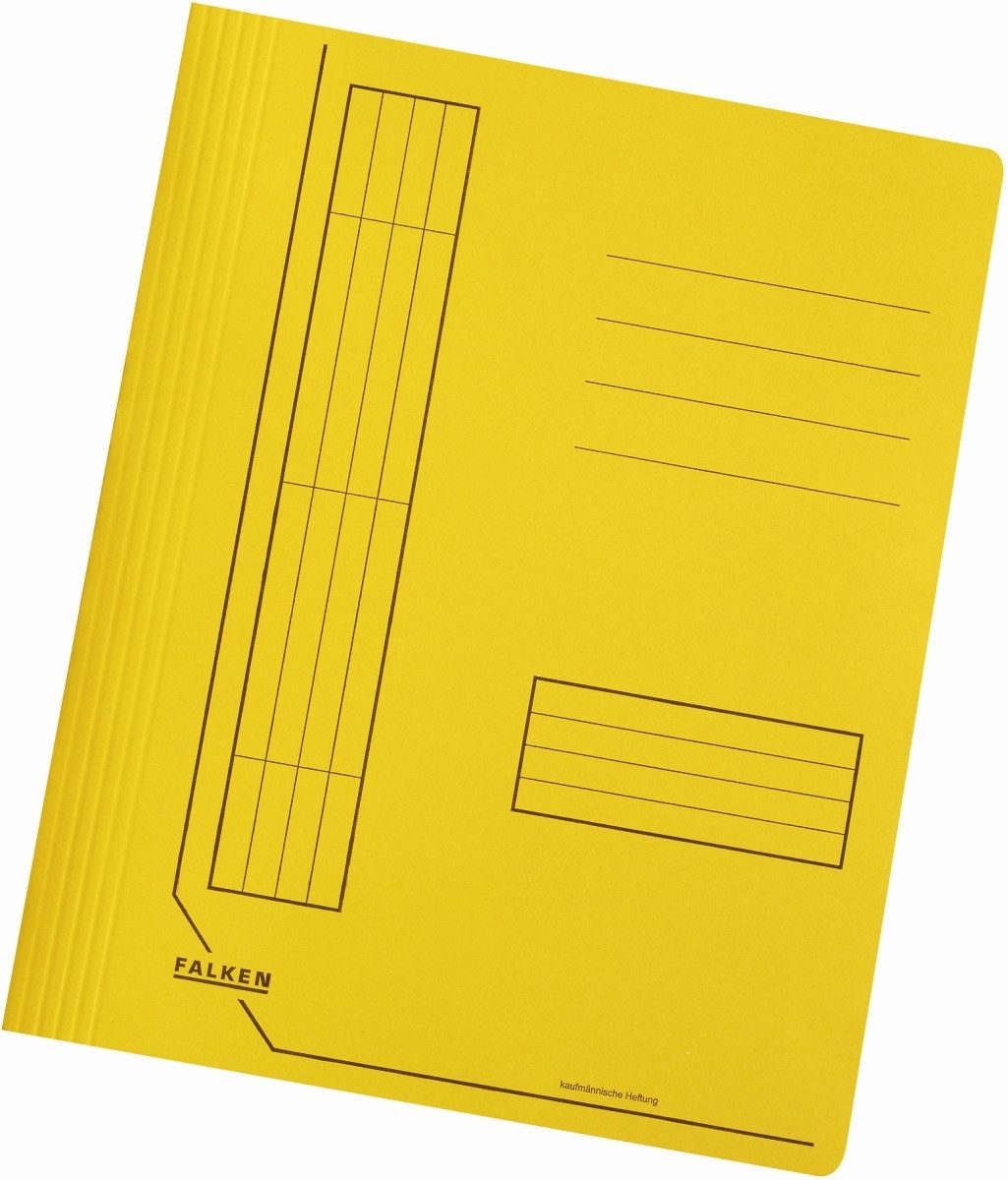 Falken Hefter Папка A4 Manila-RC-Karton 240g/qm intensivfarben gelb