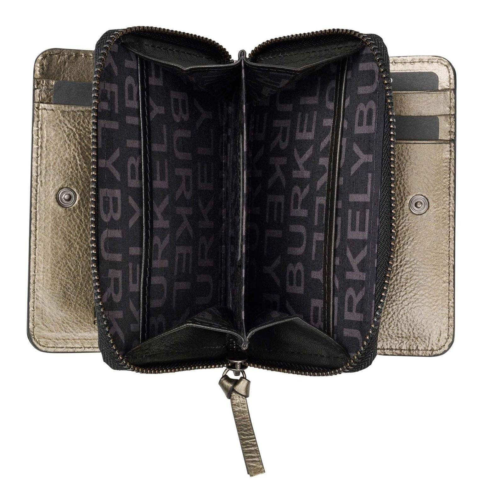 Burkely Geldbörse Double Flap Wallet, aus echtem Leder mit RFID-Blocker Schutz