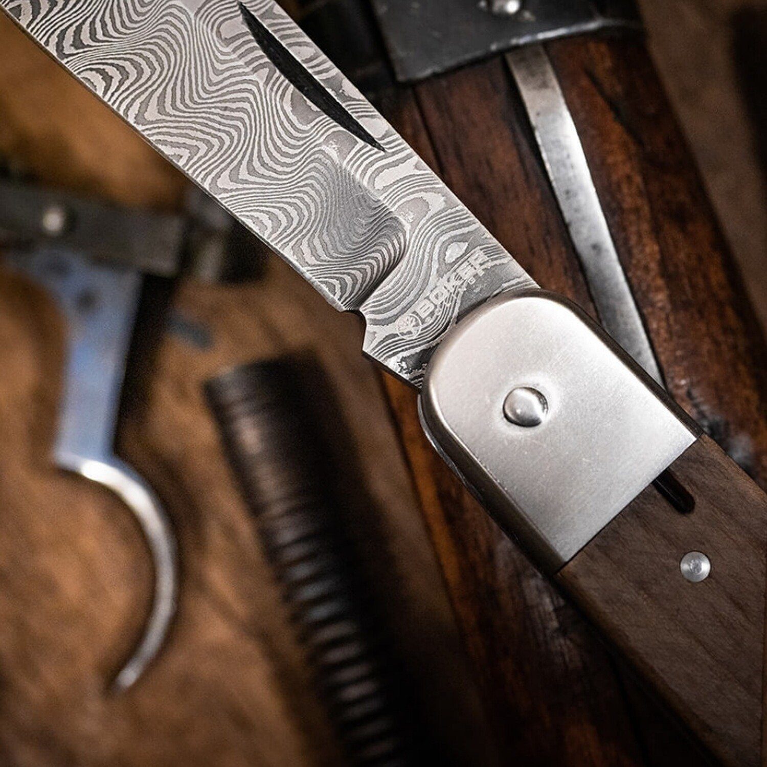 Böker Manufaktur Solingen Taschenmesser Taschenmesser 98k-Damast