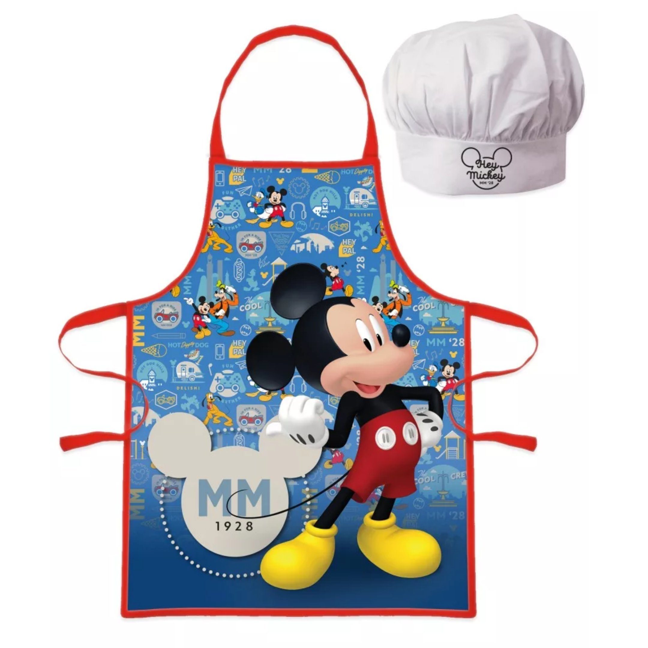 Disney Mickey Mouse Kochschürze Mickey Maus, (2-tlg), Kinder Koch-Set,  Backschürze + Chefmütze
