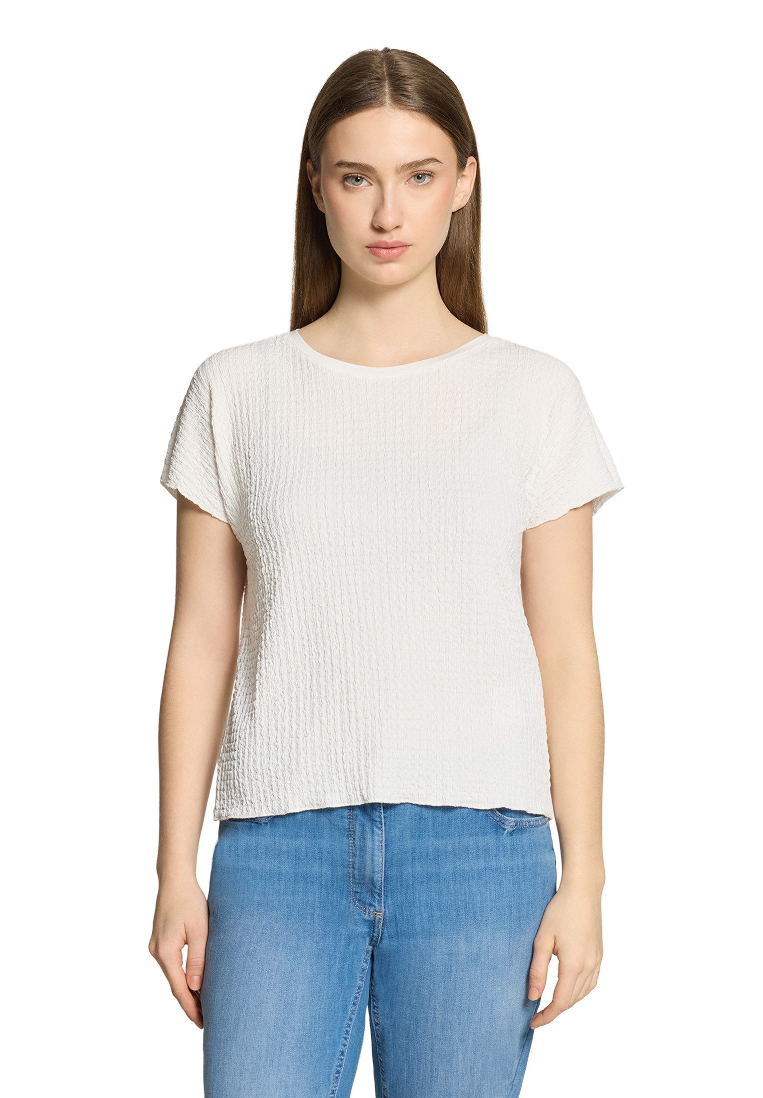 Kurzarmshirt Damen mit U-Boot-Ausschnitt