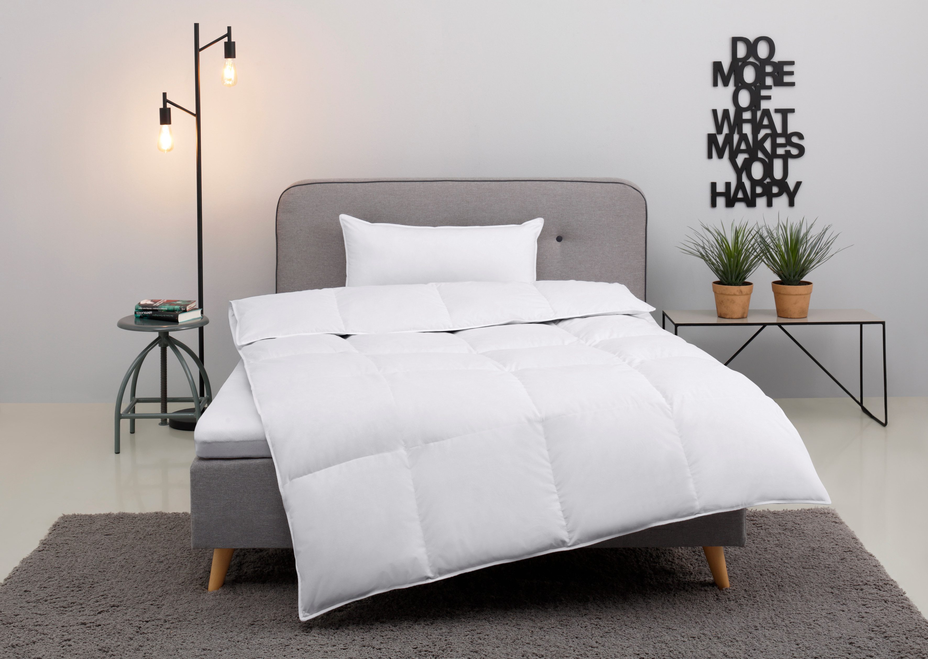 my home Daunenbettdecke + Kopfkissen Cavanelle günstig online kaufen