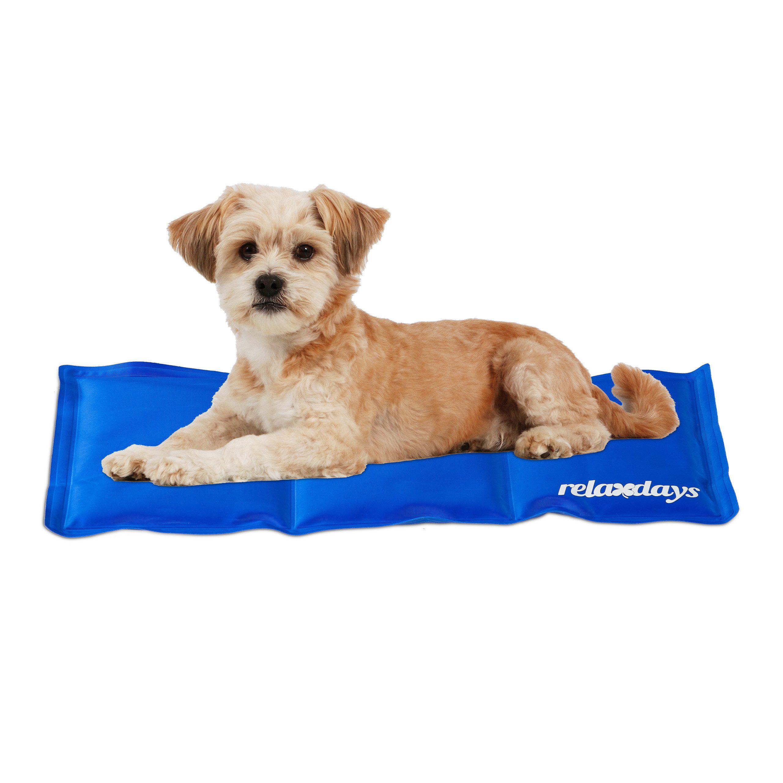 relaxdays Hundematte Kühlmatte Hund blau, 20 günstig online kaufen