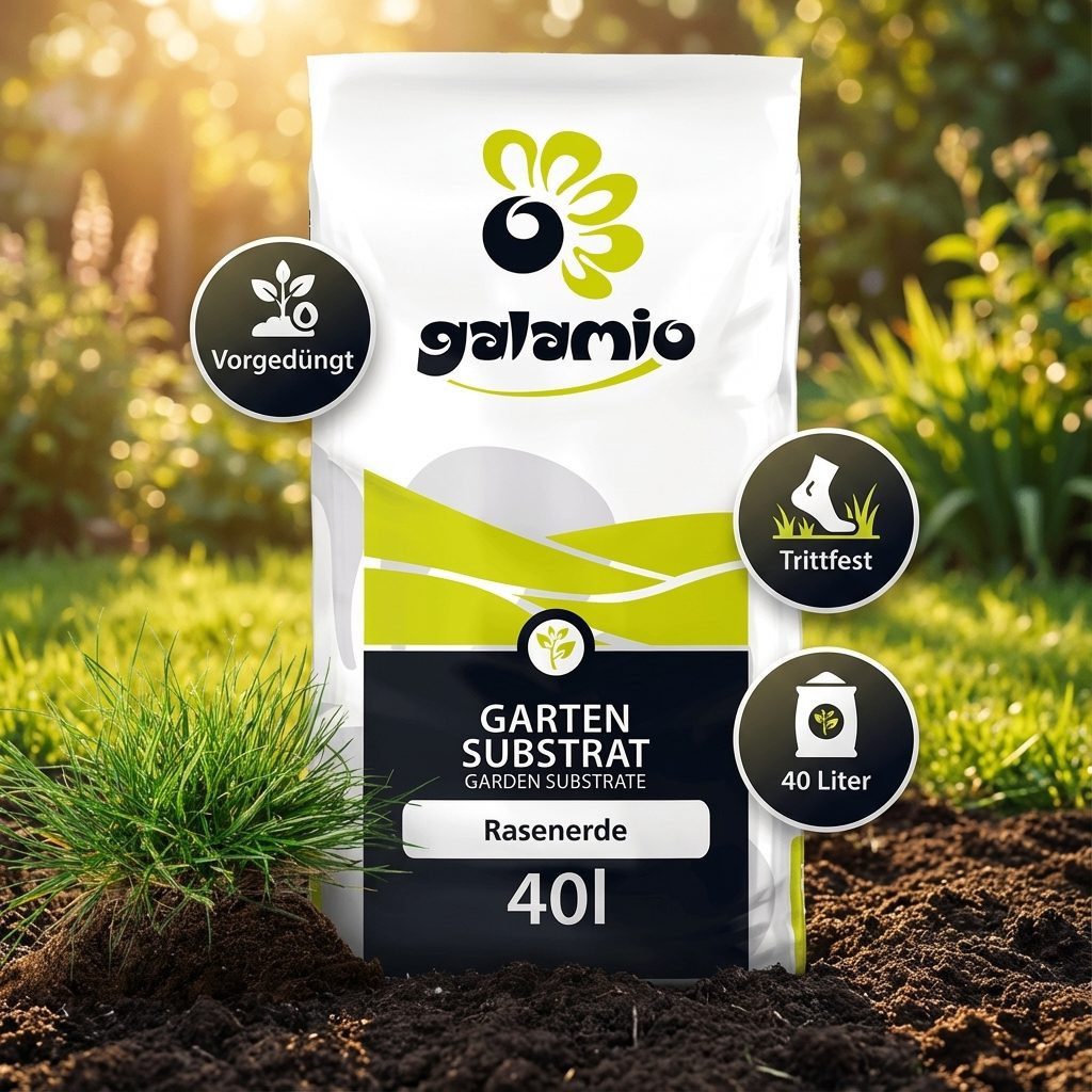 GALAMIO Pflanzerde Rasenerde mit Sand, Palette, Gr. 570 kg, 30 St