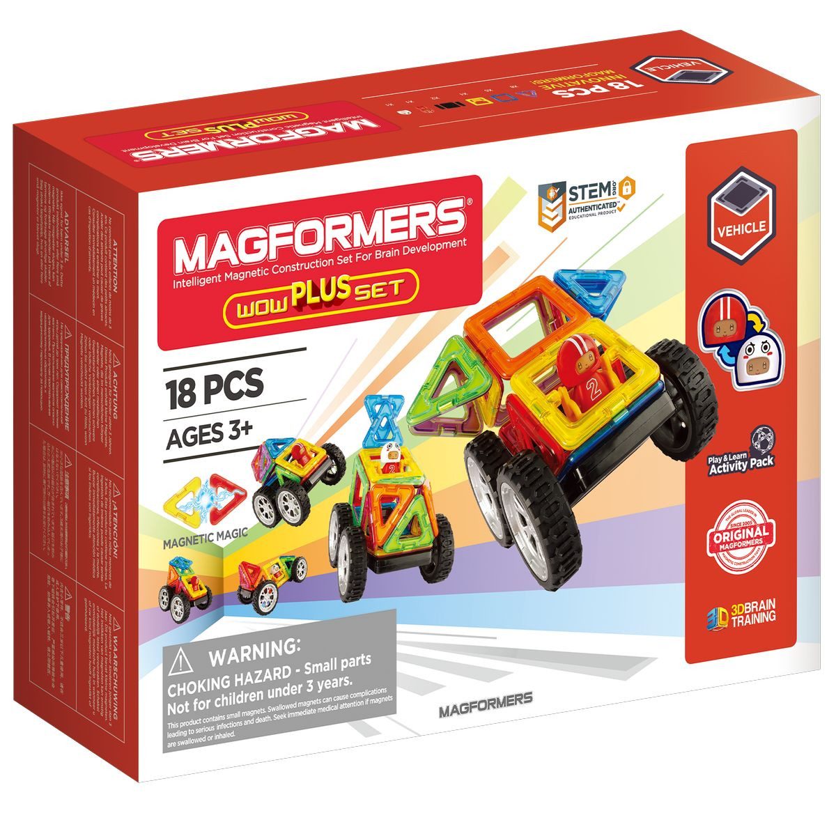 MAGFORMERS MAGFORMERS WOW Plus-Set 18teilig Magnetspielbausteine
