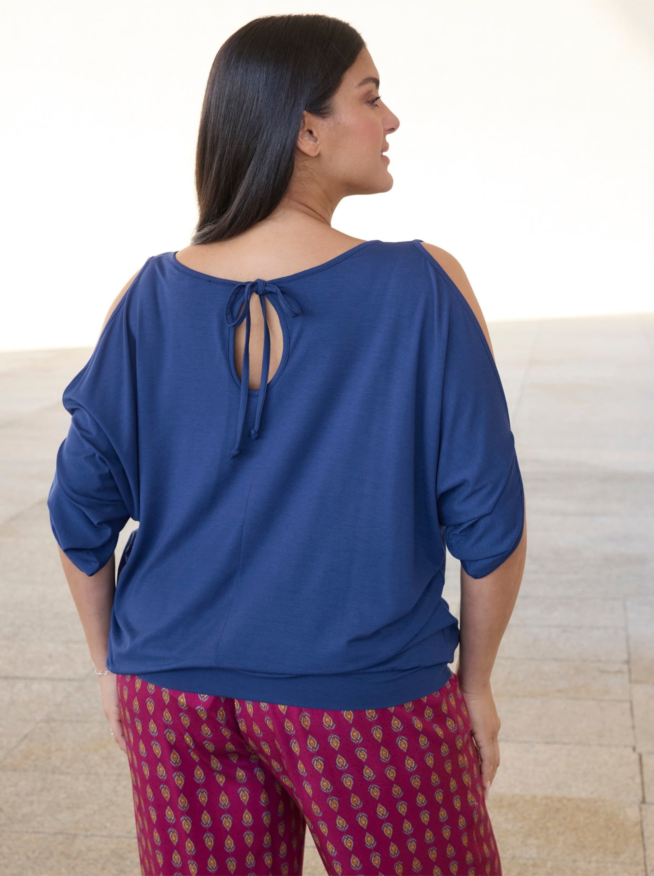 Sheego Strandkleid Shirt Kurzarm