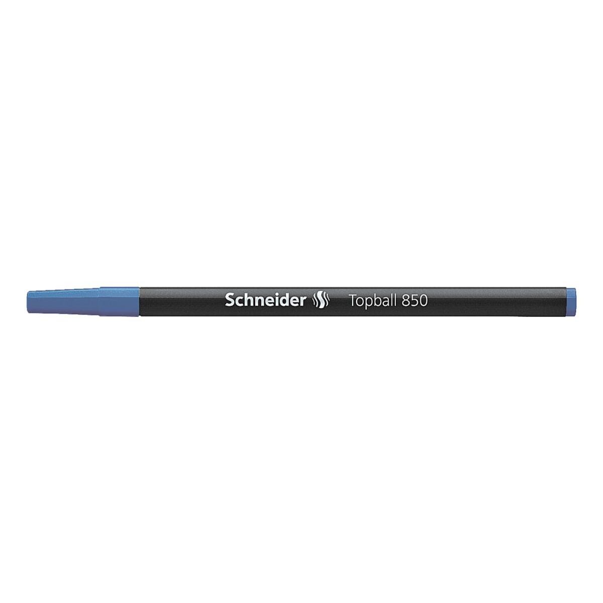850, Mine mit mm Tintenroller 0,5 Topball (M) Strichstärke: Edelstahl-Konusspitze, Schneider blau