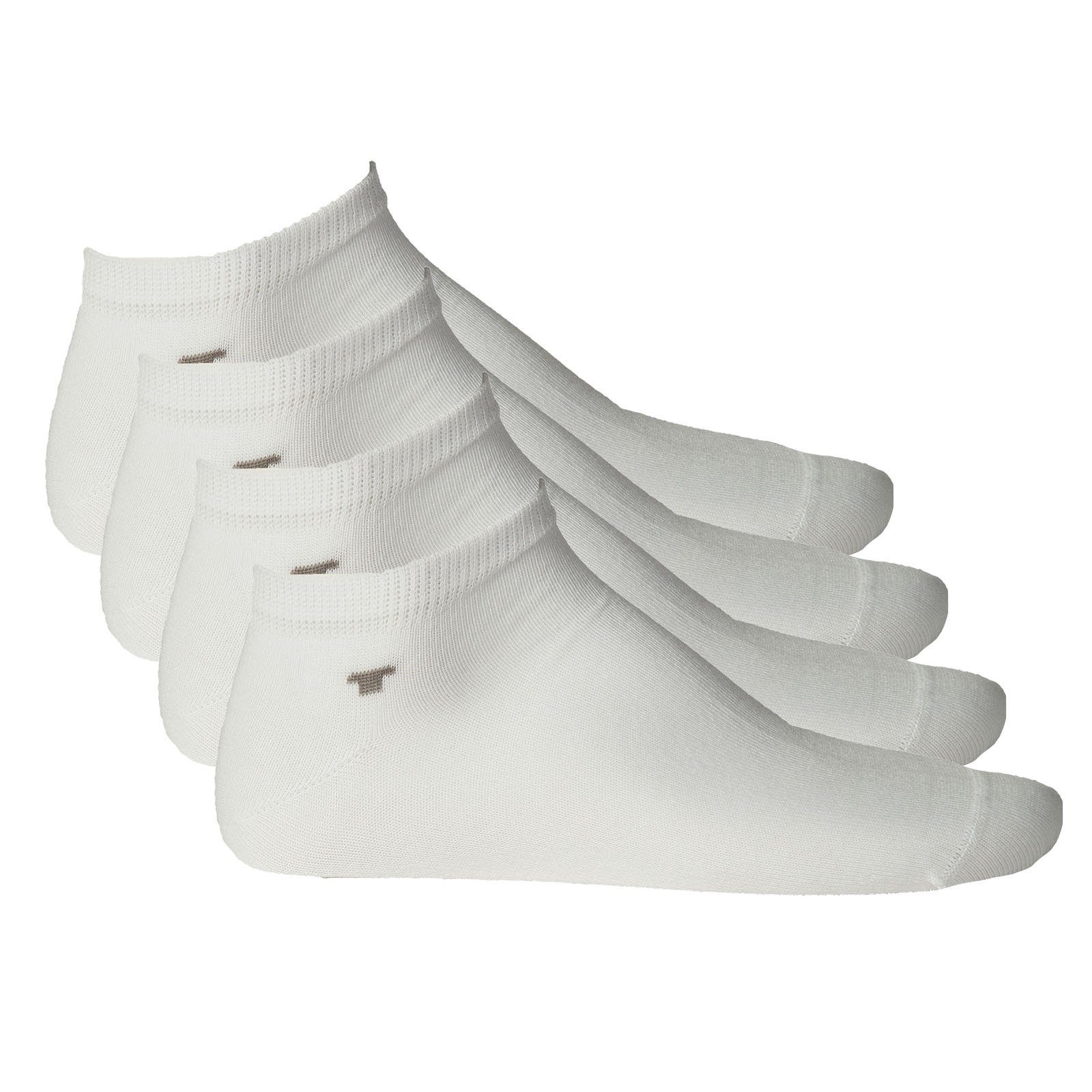 TOM TAILOR Sneakersocken Unisex Socken, 4er Pack - Basic, Sneakersocken Weiß