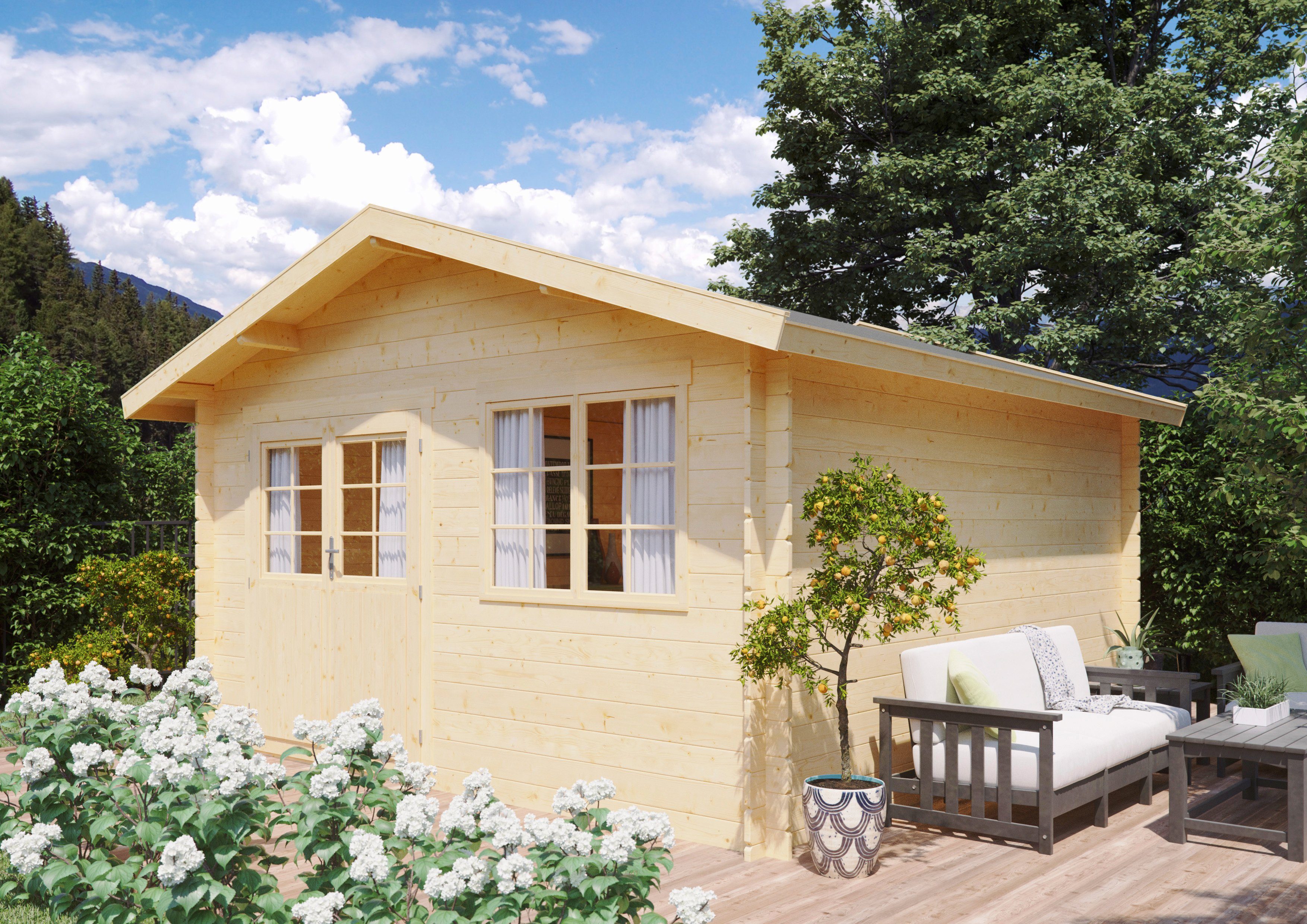 Kiehn-Holz Gartenhaus Gipsberg 2, BxT: 437x432 cm, (Set)