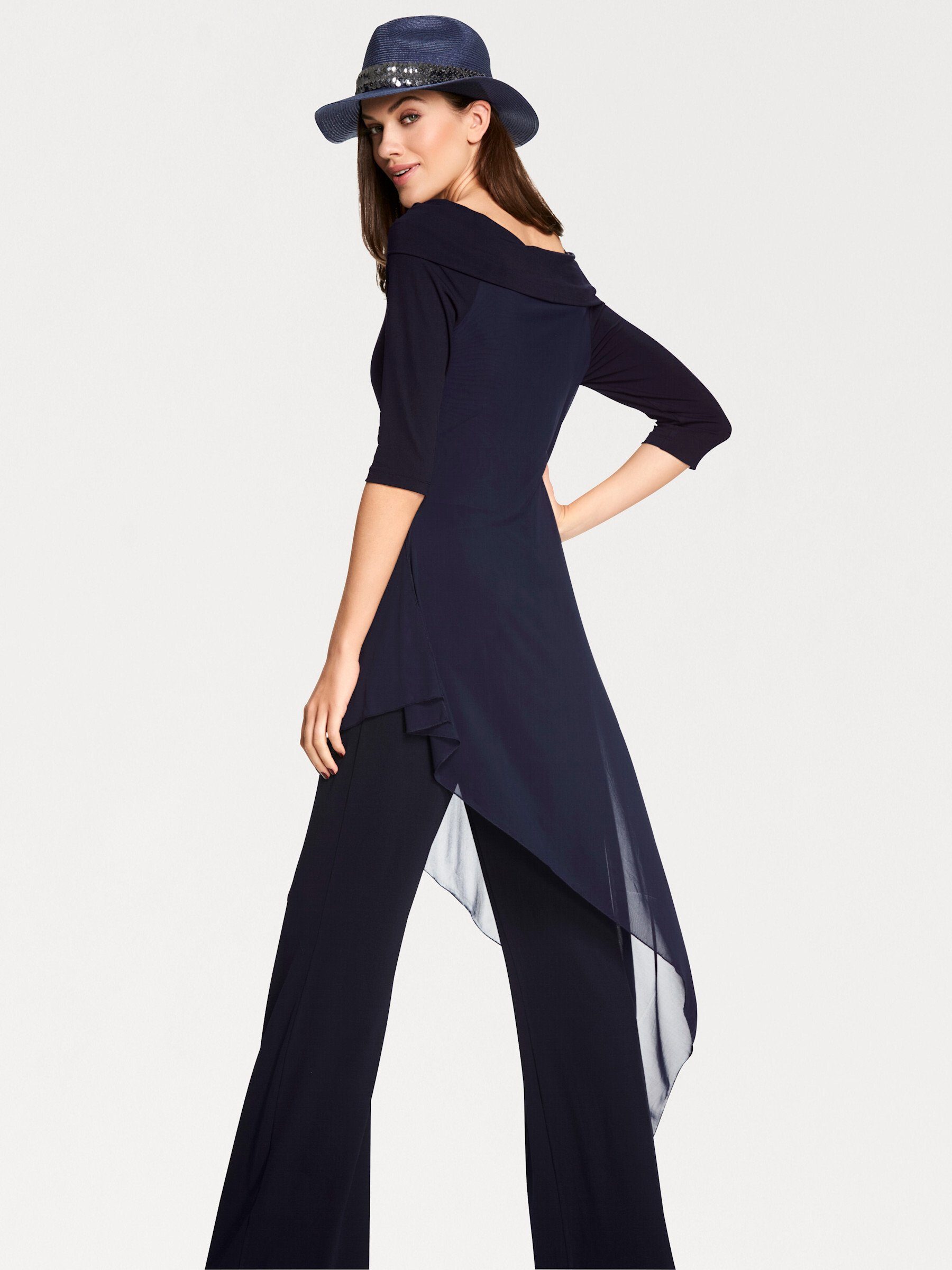 heine Jumpsuit Overall 3/4-Arm Innenbeinlänge ca. 77 cm