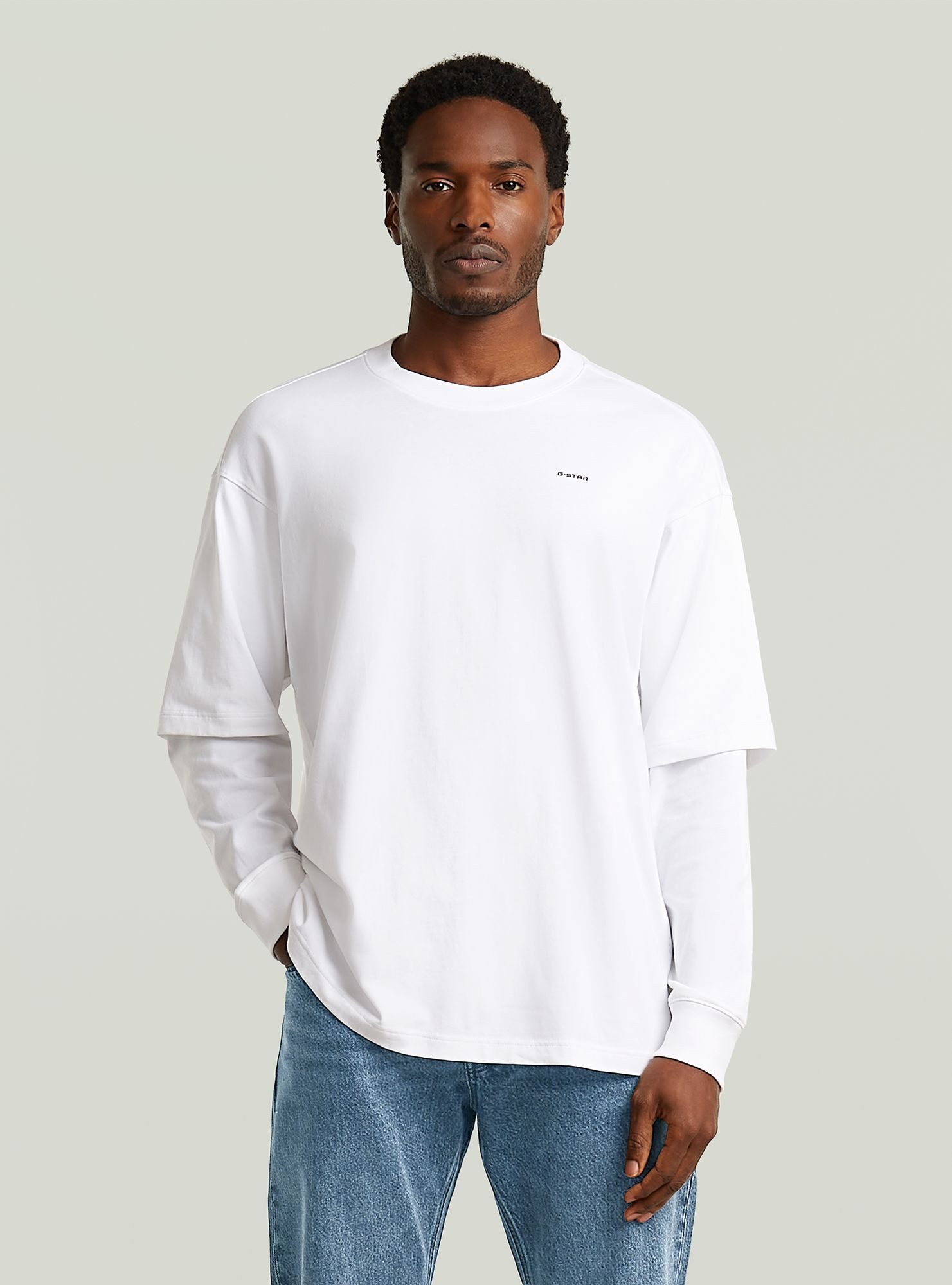 G-STAR T-Shirt Double Sleeve Loose T-Shirt