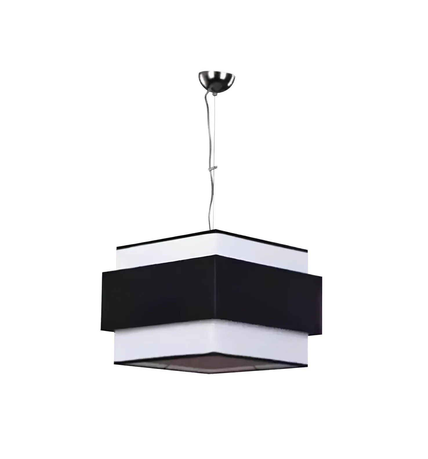 JVmoebel Pendelleuchte Quadratische Deckenlampe aus Metall in Schwarz mit LED-Beleuchtung, Leuchtmittel wechselbar, Made in Europa