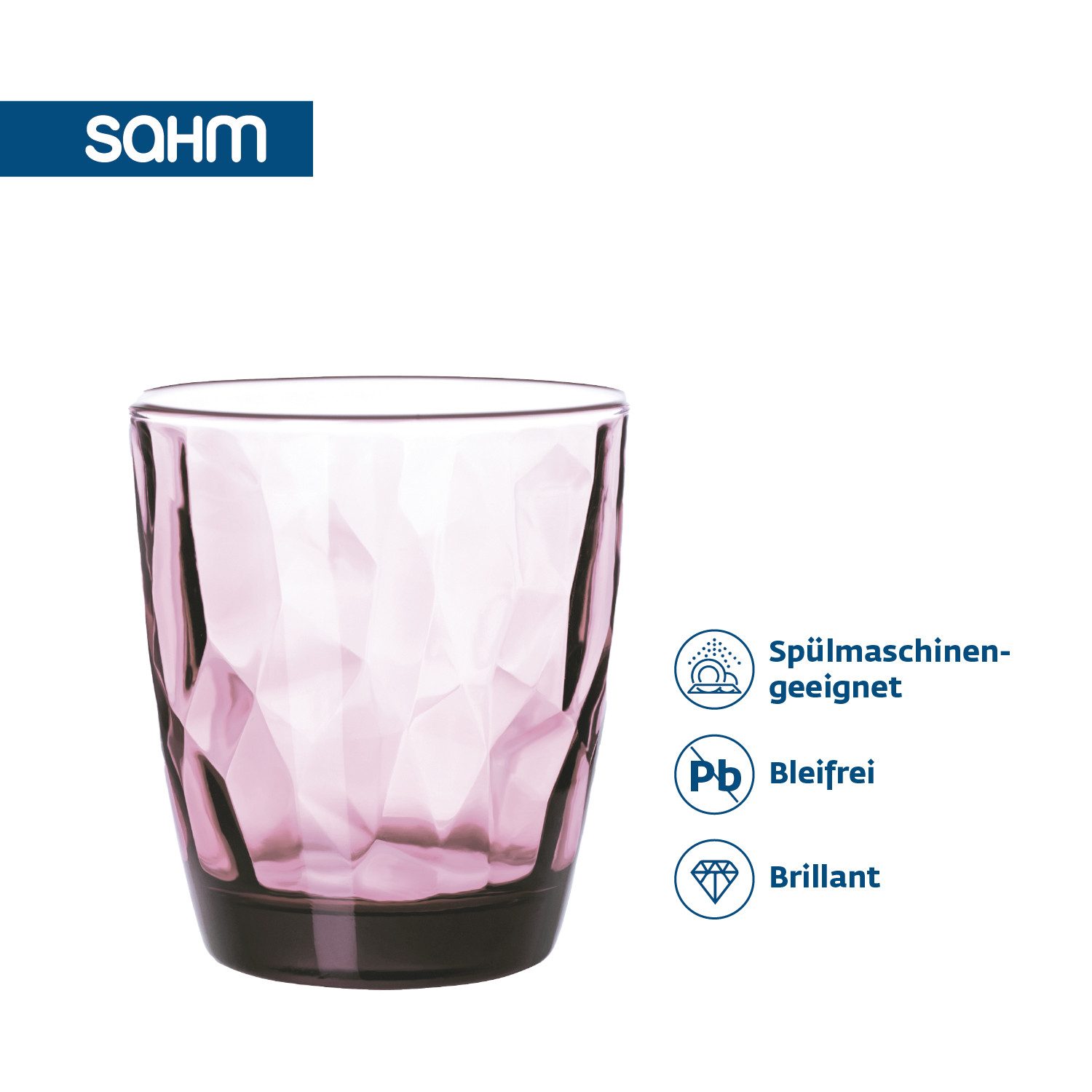 SAHM Gläser-Set Diamond Becher Set 6 tlg