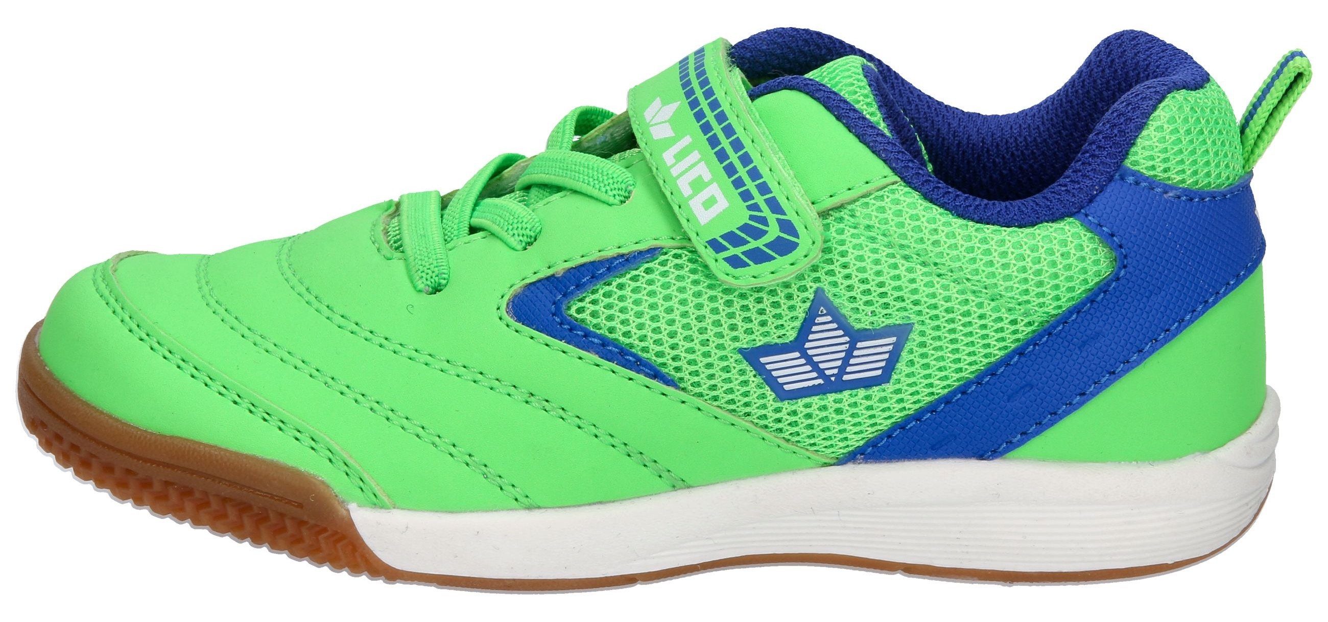 Lico Ari VS WMS grün-blau mit Sneaker heller Laufsohle