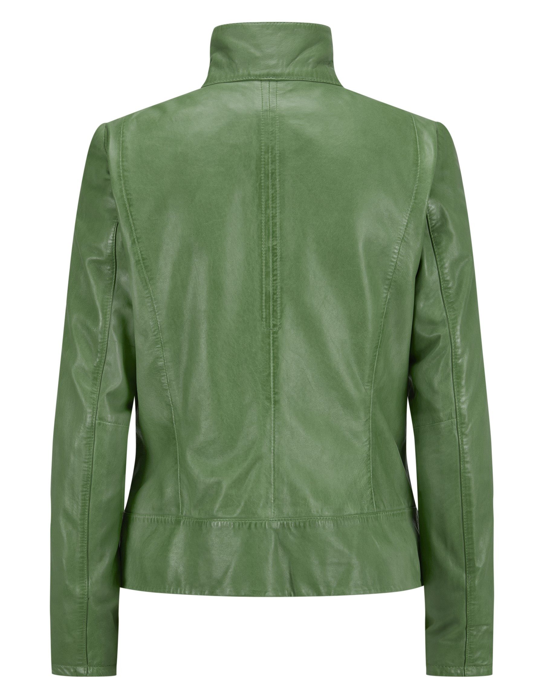 Milestone Lederjacke MSVela Bikerjacke mit Stehkragen aus Lammleder
