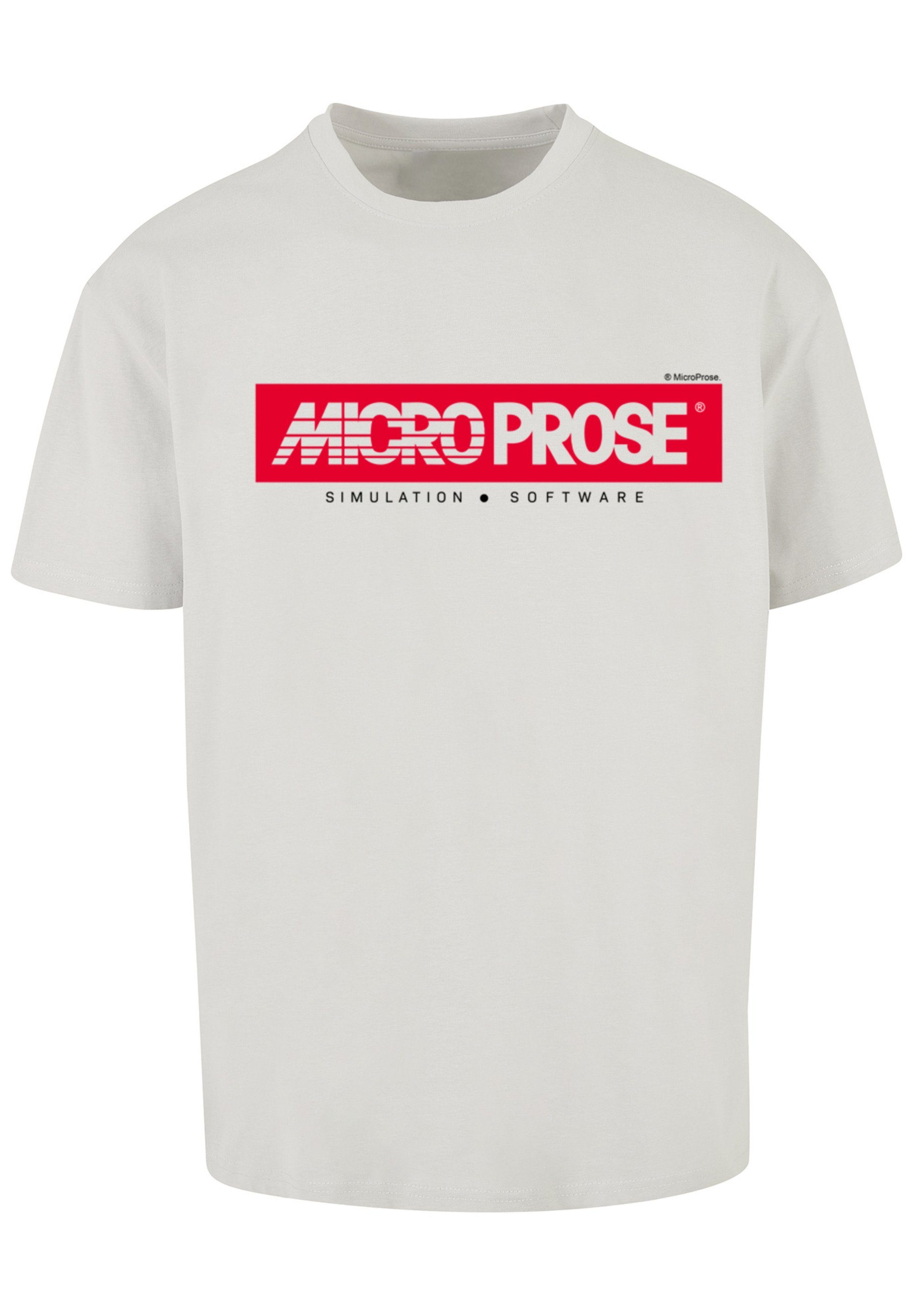 F4NT4STIC T-Shirt MicroProse Print lightasphalt