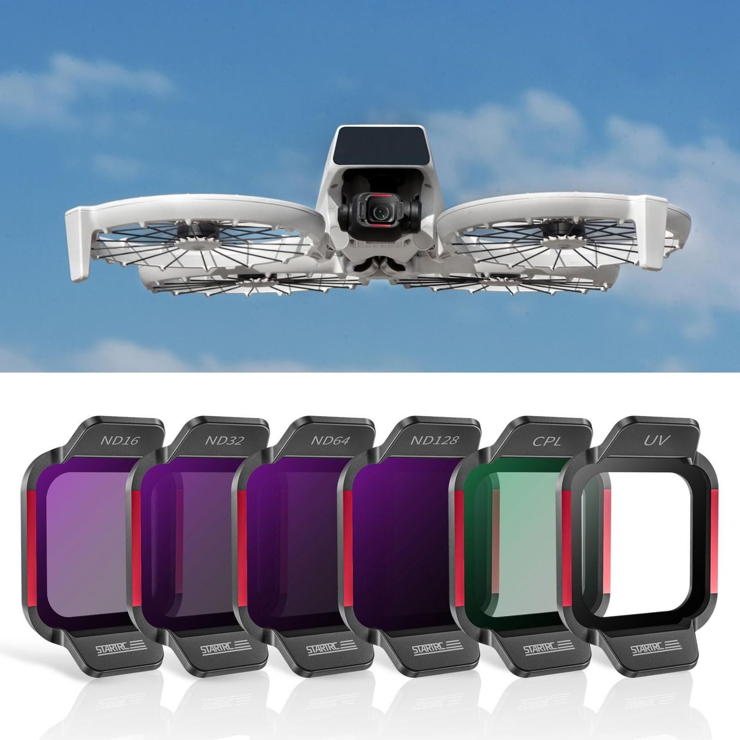 Für DJI Flip Drohne 6 in 1 Objektiv Filter ND16 ND32 ND64 ND128 CPL UV Zubehör Drohne