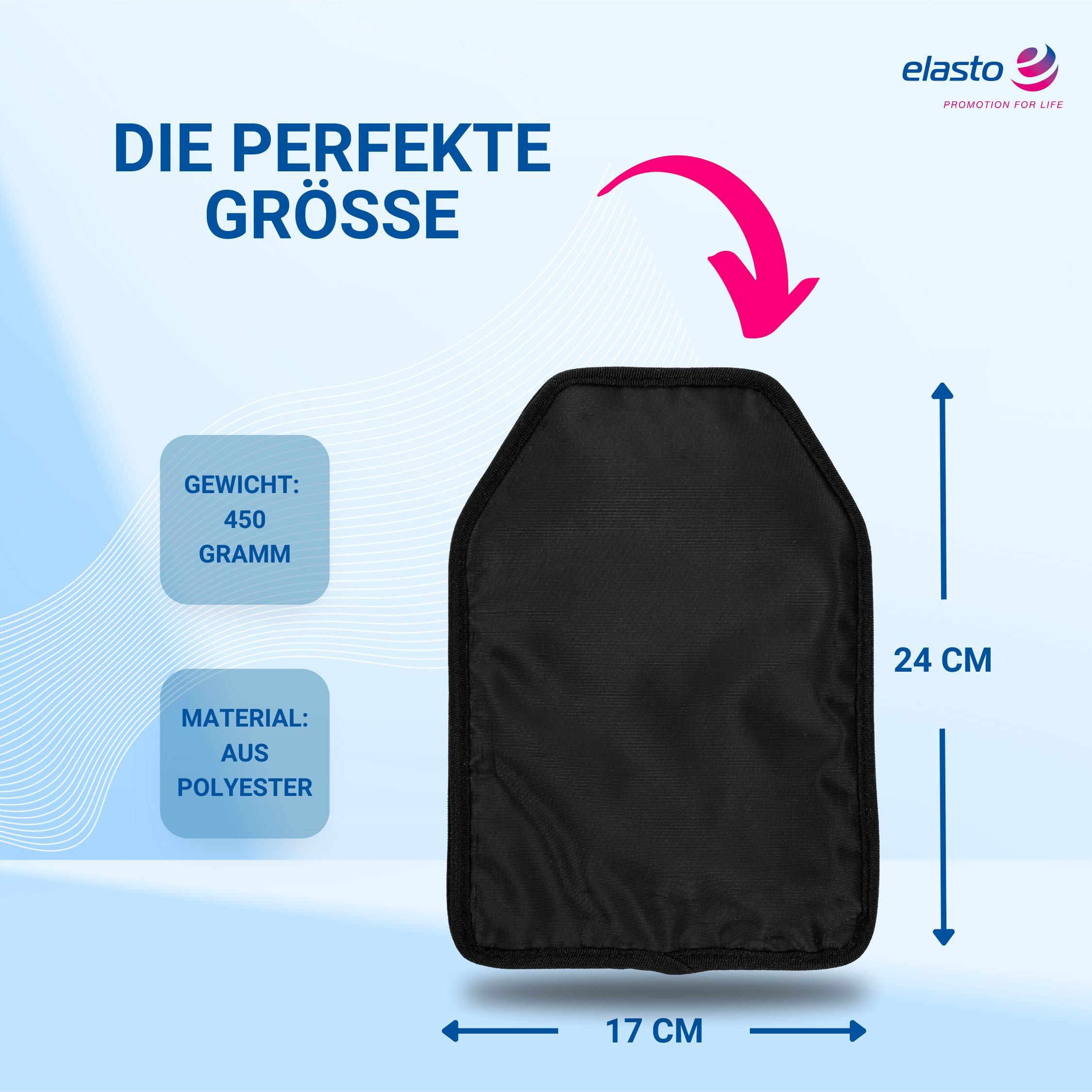 elasto Kühlakku Kühlmanschette "Style" Flaschenkühler für Wein, Sekt und Bier