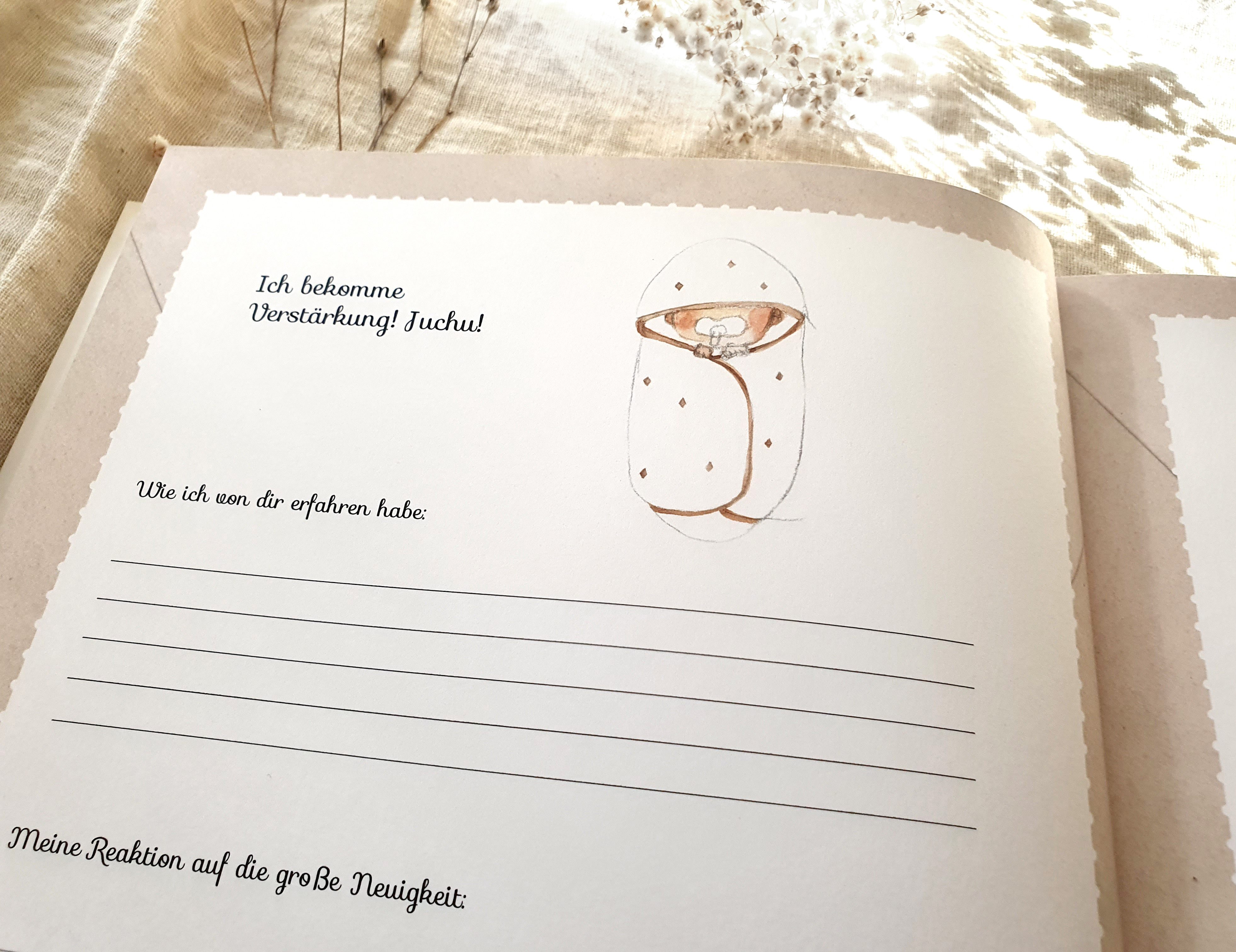 Pipapier Tagebuch Geschwisteralbum, "Du und ich", Geschenk zur Geburt Ivonne Schulz, Geschwisterbuch, Großer Bruder, Große Schwester Geschenk Babyparty