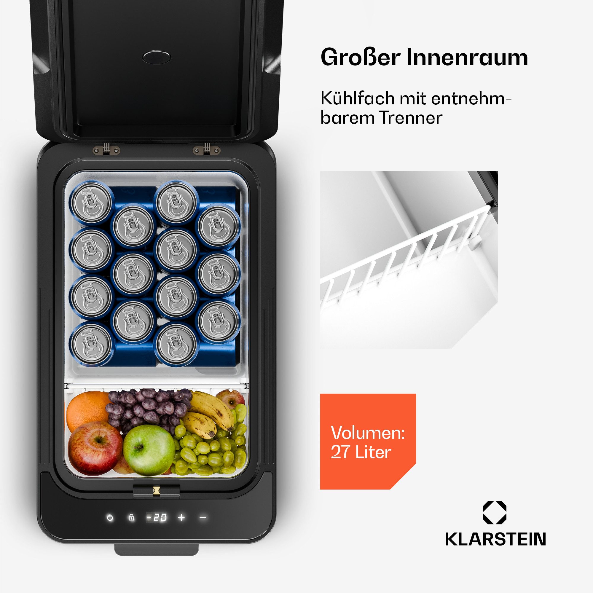 Klarstein Kühl-/Gefrierkombination 10048652, 39 cm hoch, 60 cm breit