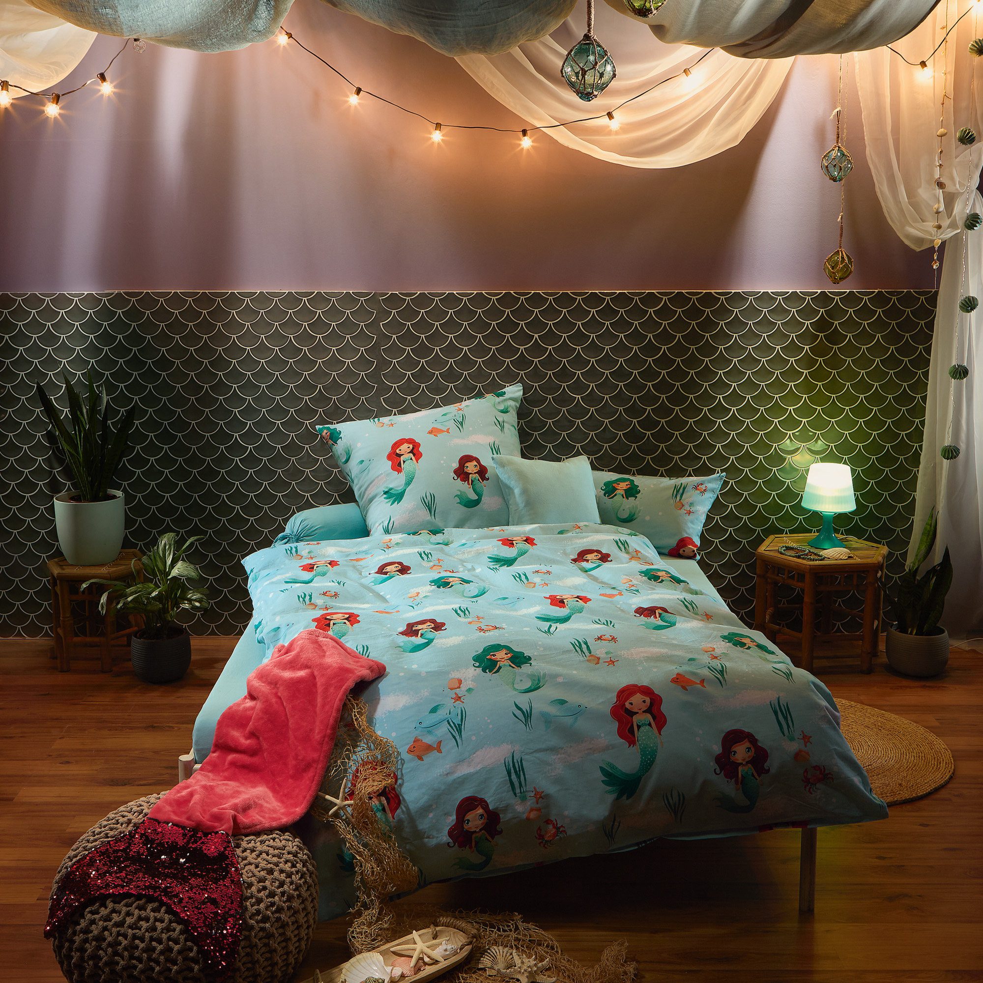 REDBEST Kinderbettwäsche Kinder-Bettwäsche, Renforcé, Renforcé Motiv: Meerj günstig online kaufen
