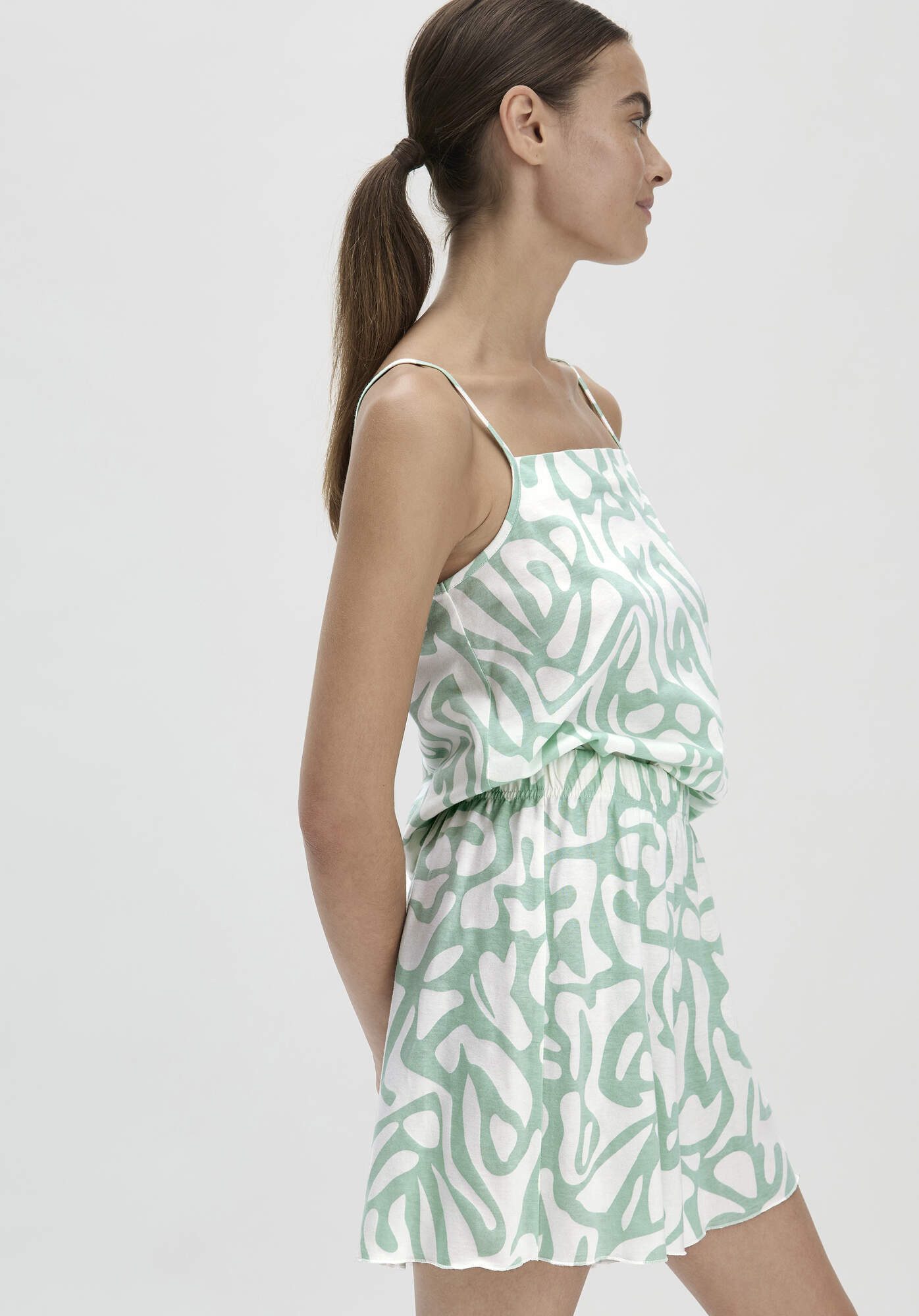 Hessnatur Pyjamahose SOFT FLOWER aus reiner Bio-Baumwolle (1-tlg)