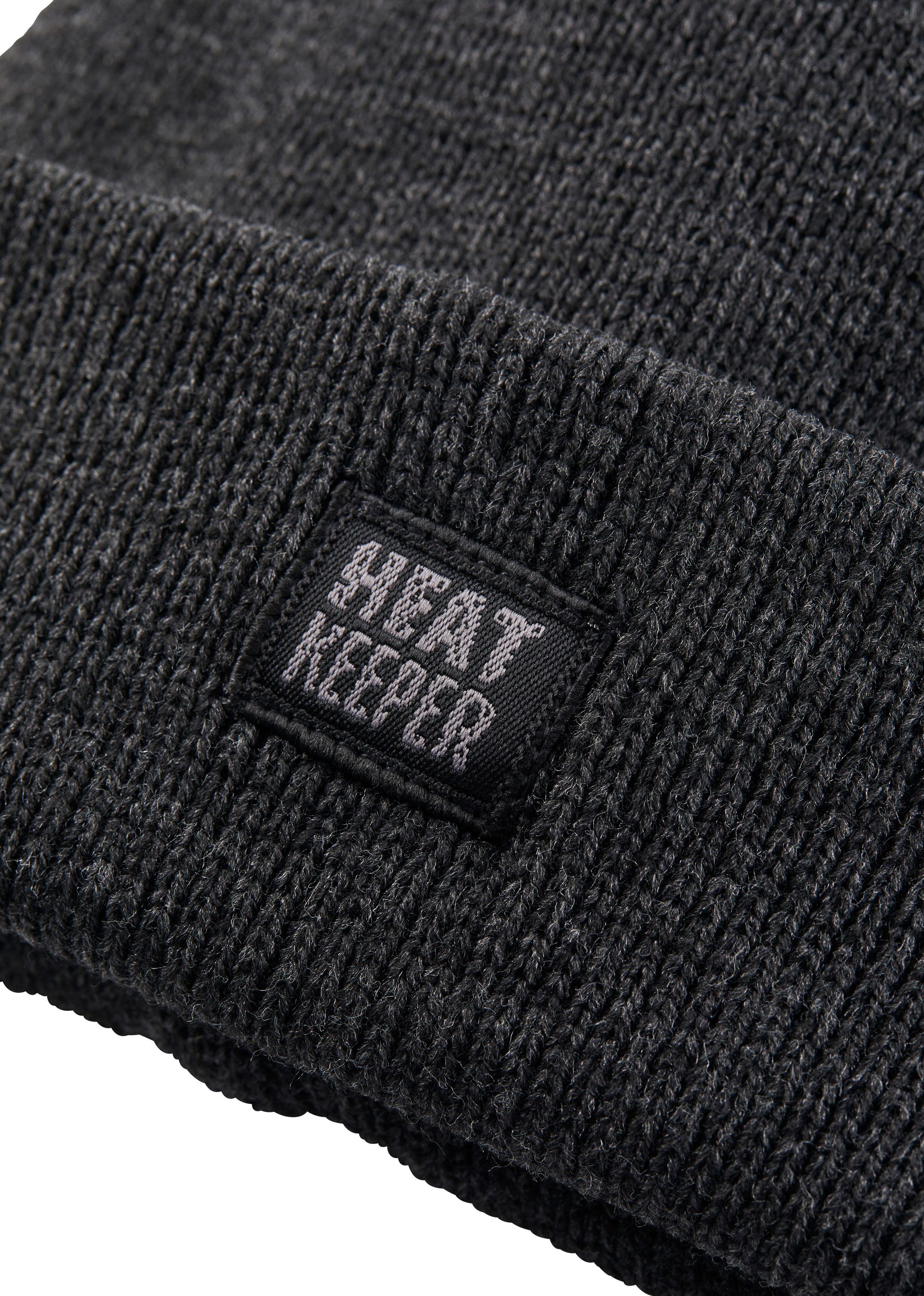Heatkeeper Strickmütze Thermo Herren Mütze, Perfekte Kombi von Thermo und Mode.