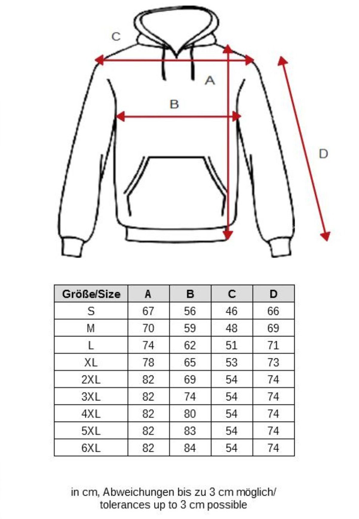 mit Sweatshirt ohne Kapuze Schwarz Sweatshirt 4240 Armtasche in Egomaxx Pullover