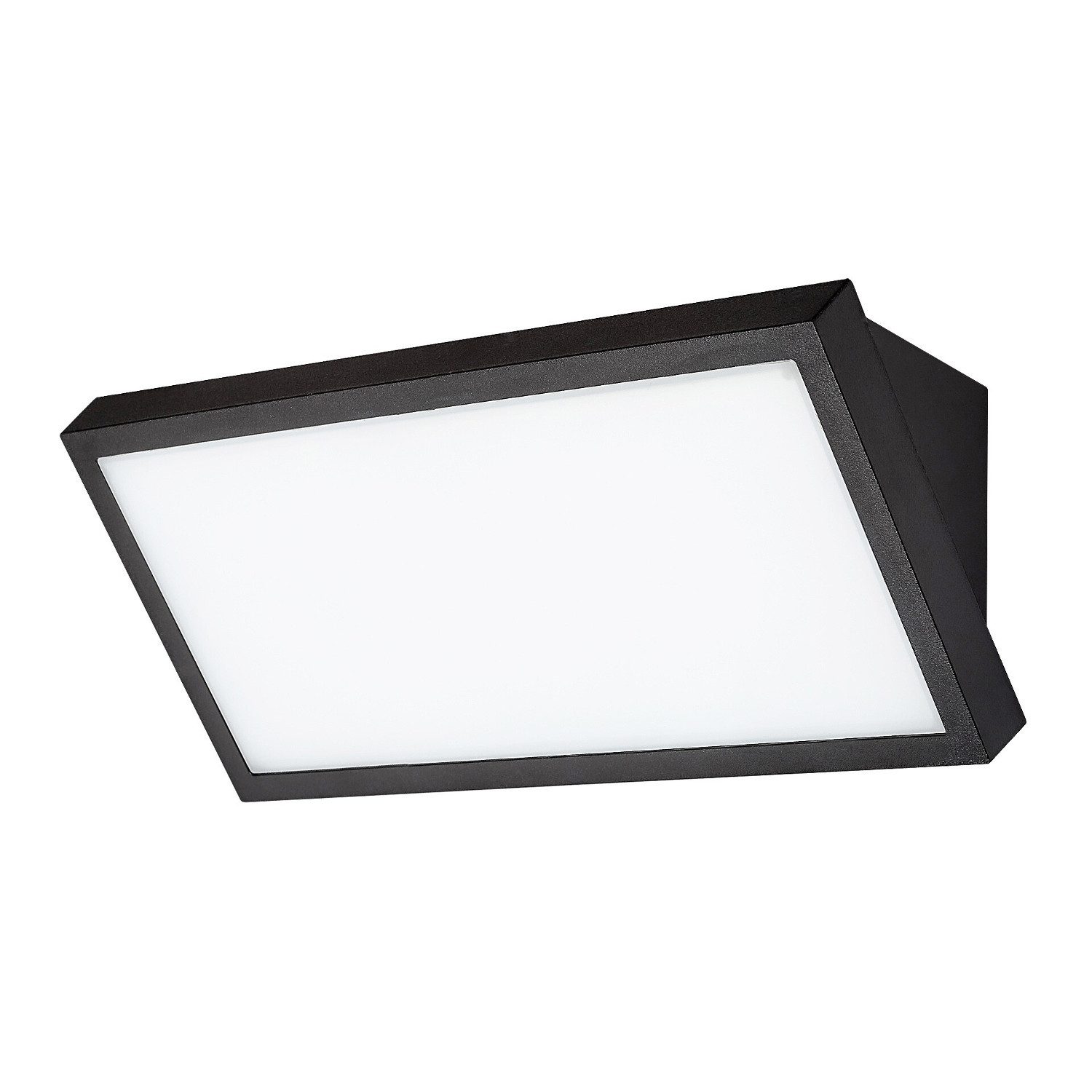 Rabalux LED Wandleuchte Rapla2 LED 18 W IP65 schwarz, Lichtfarbtemperatur einstellbar auf 2700, 4000, 6500 K