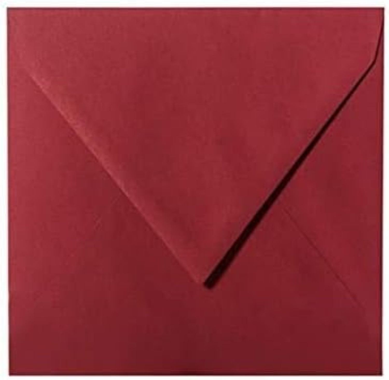 Briefumschläge24Plus Briefumschlag 25 St. 15 x 15 cm Briefumschläge Quadratisch Bordeaux, 15 x 15 mm Briefumschläge Recyceltes Material