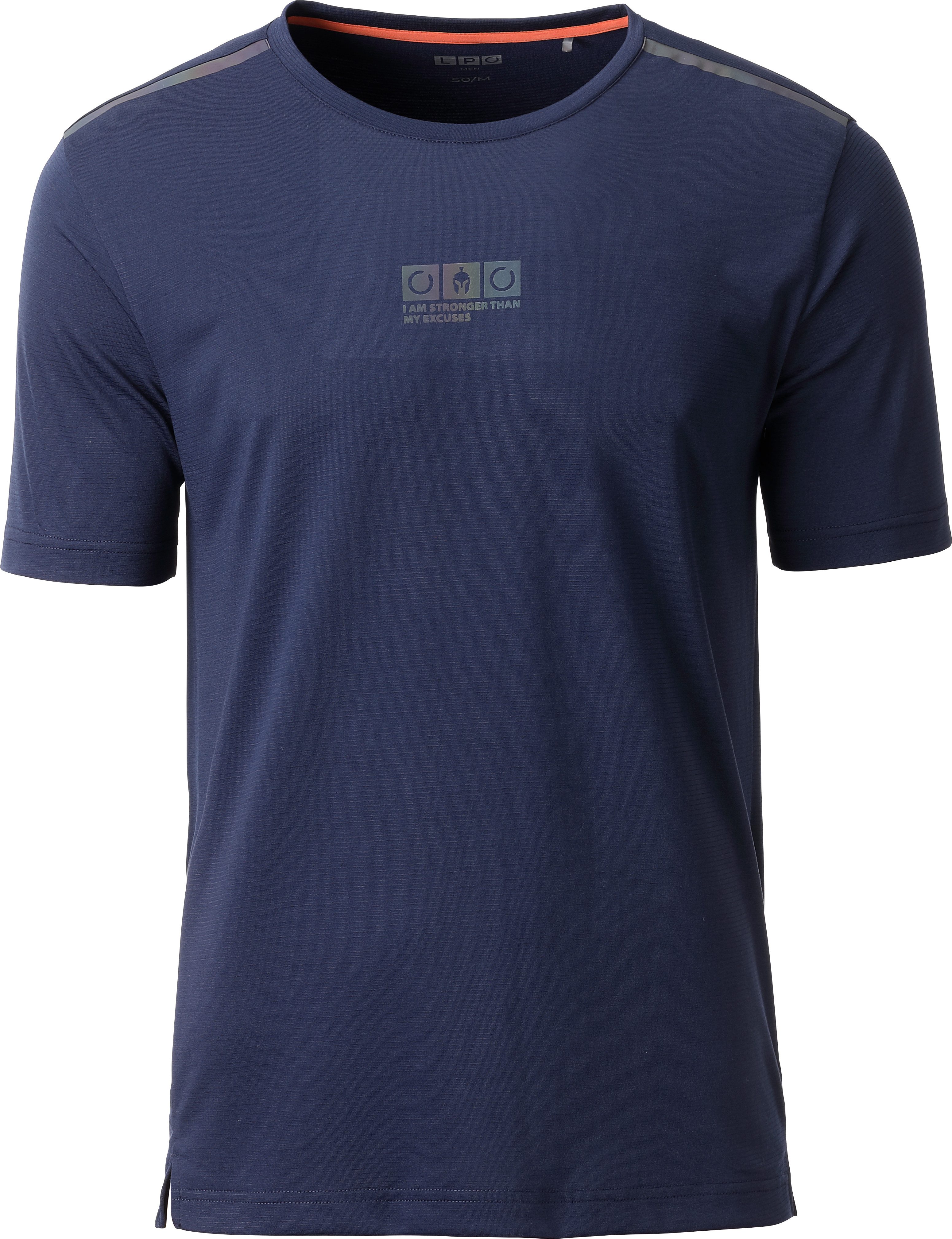 DEPROC Active Funktionsshirt NAKIN MEN MELANGE Funktionsshirt mit V-Ausschnitt