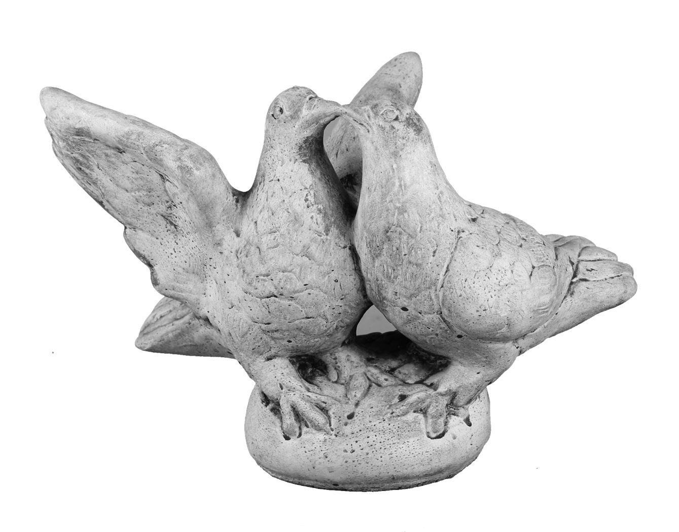 Tierfigur Garten Dekoration Tauben Terrasse Stein Figuren Figur Statue