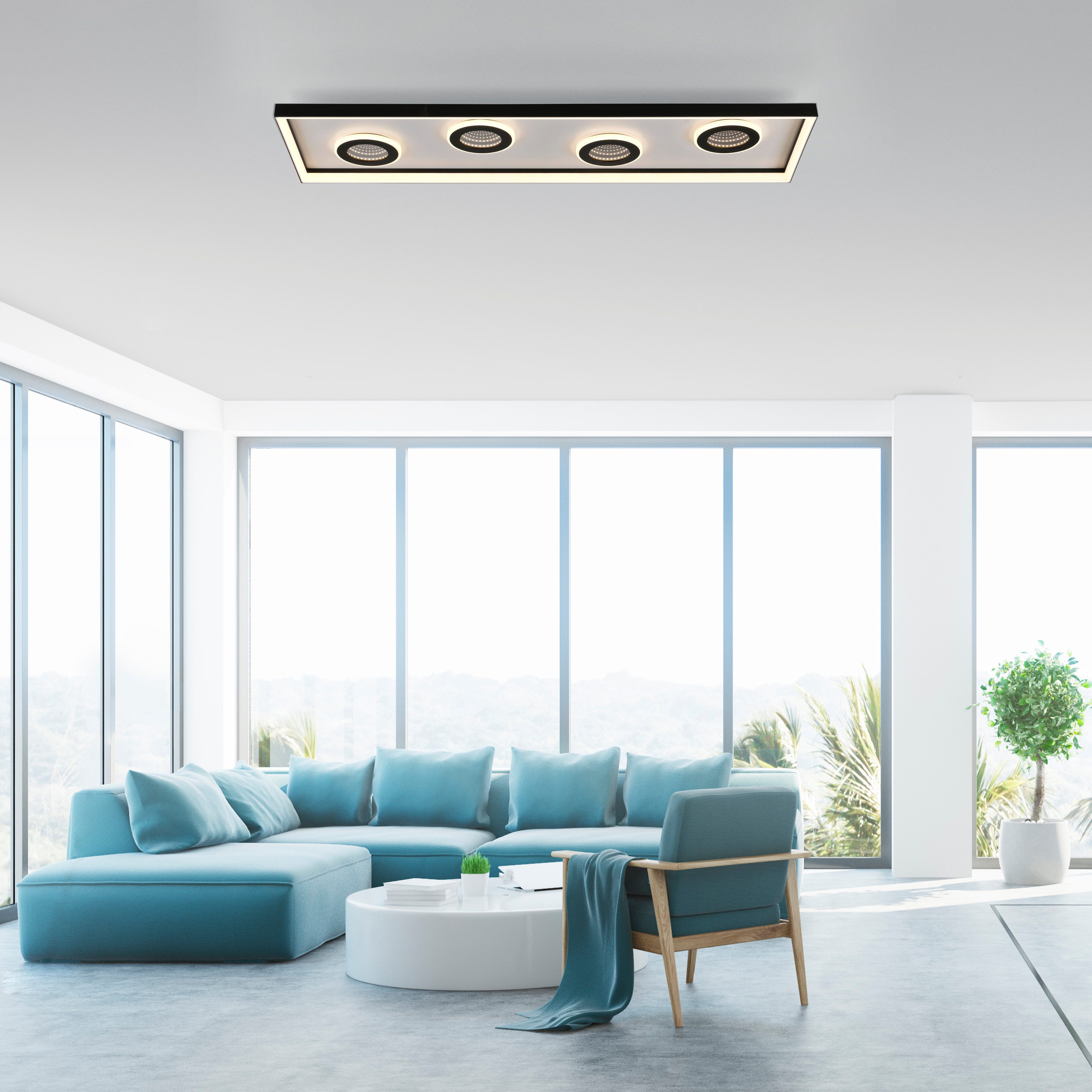 Paul Neuhaus Deckenleuchte DUNE, dimmbar über Fernbedienung, LED fest integ günstig online kaufen