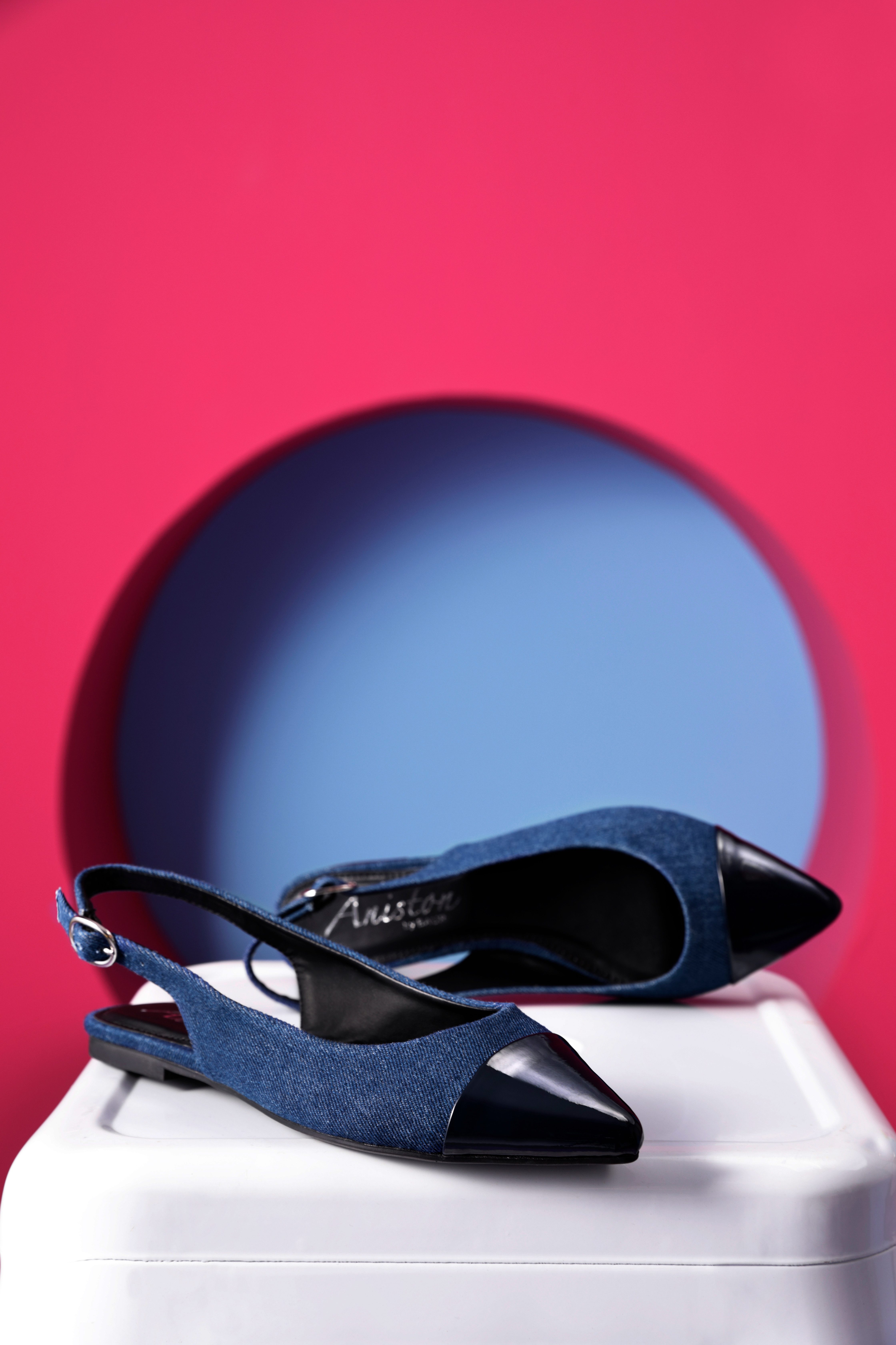 Aniston SHOES Slingpumps, Flat, Sommerschuh, Lackspitze günstig online kaufen
