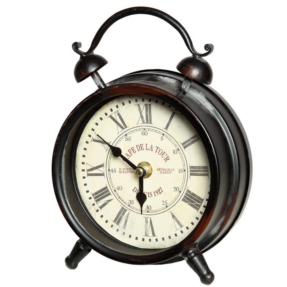 Tischuhr Rustikale Tischuhr im Landhausstil, Nostalgie Uhr