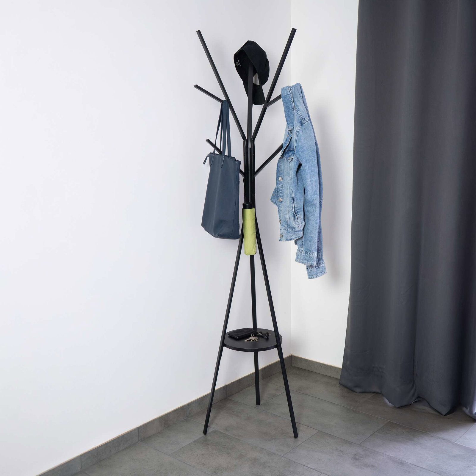 MAUL Garderobenständer MAUL Garderobe MAULavalon Dreibein 180 cm schwarz