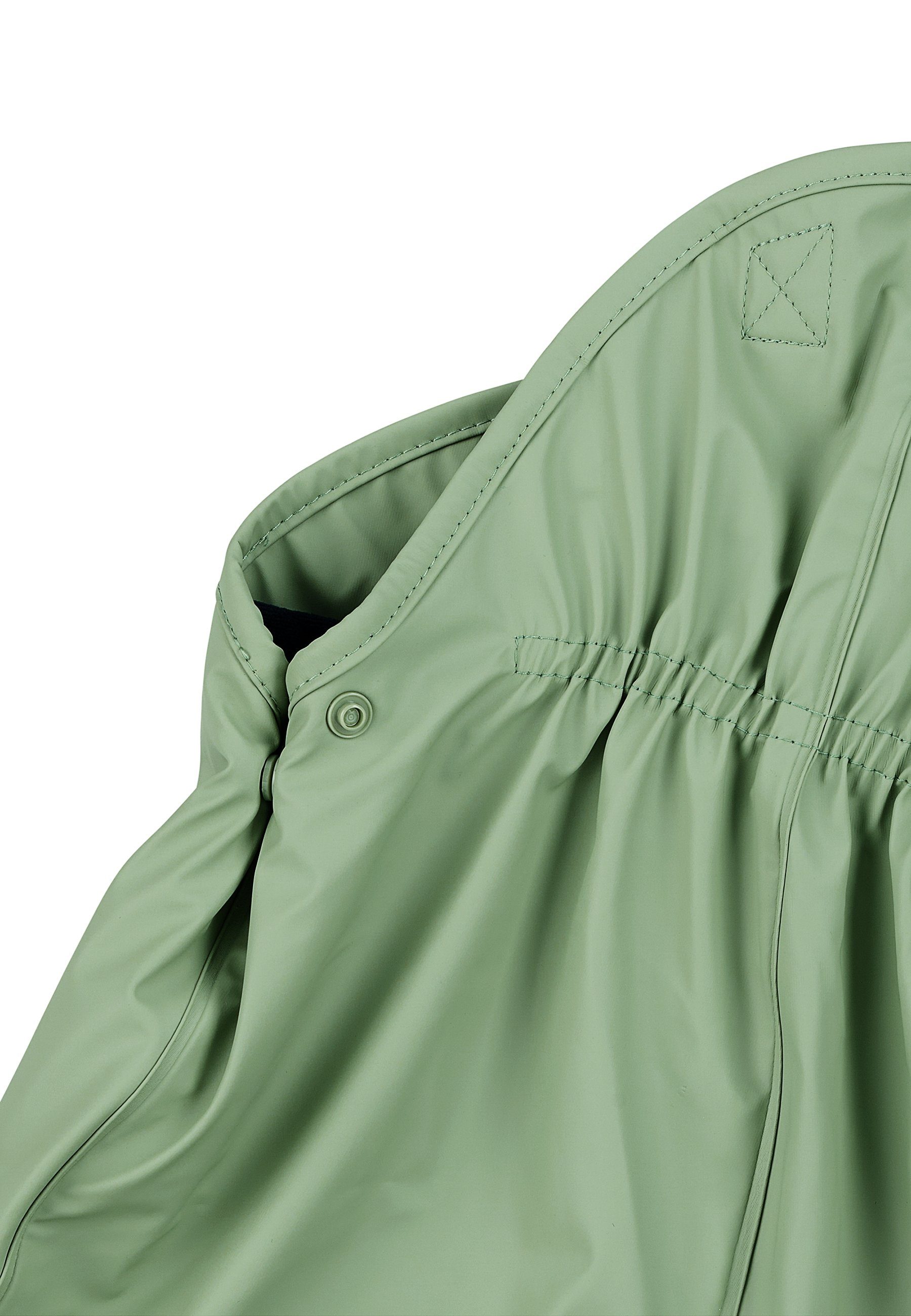 Sterntaler® Regenhose Regenträgerhose Druckknöpfen, süßen verstellbaren gefüttert Regenhose mit Wasserdicht, Matschhose (1-tlg., Motiven) Regenträgerhose mit Matschlatzhose grün mit Trägern