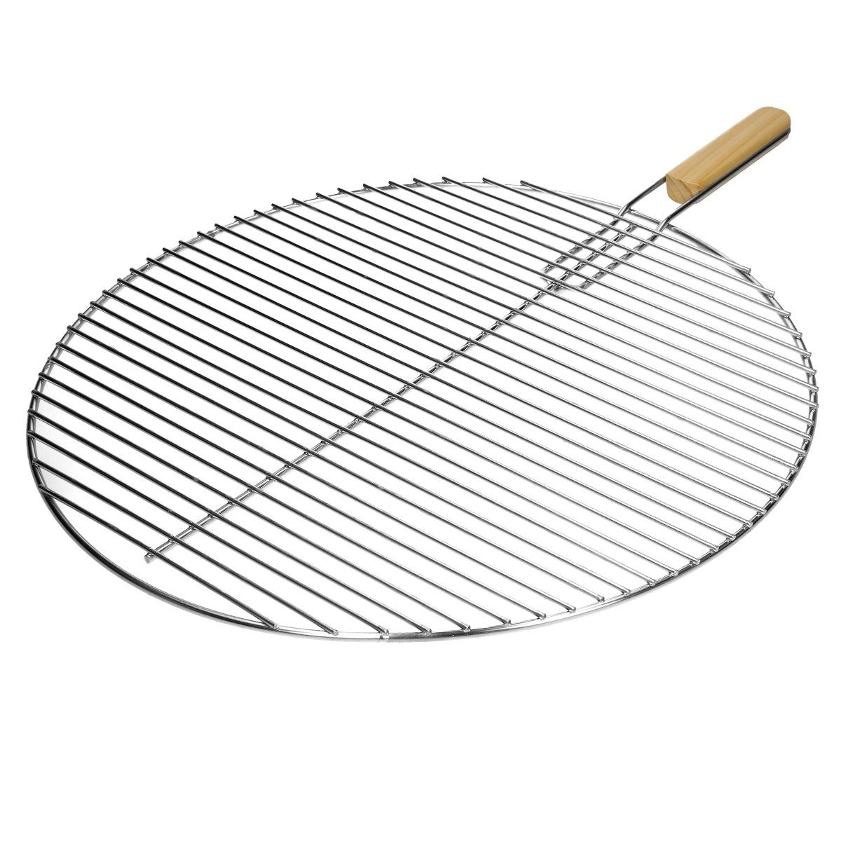 ECD Germany Grillrost Grill aus Edelstahl mit abnehmbaren Griffen robust & rostfrei für BBQ, Grillplatte 54,5 cm Rund mit Handgriffen witterungsbeständig