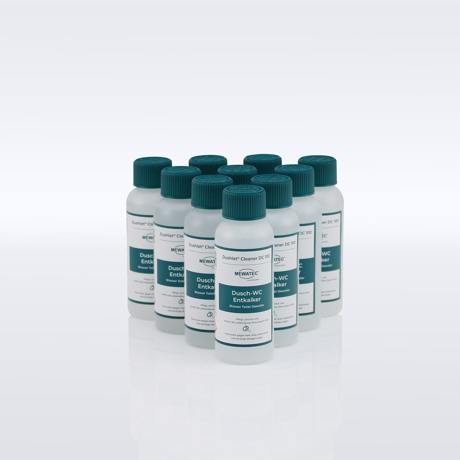 MEWATEC Dushlet Cleaner 100 ml - 10 Stück Flüssigentkalker
