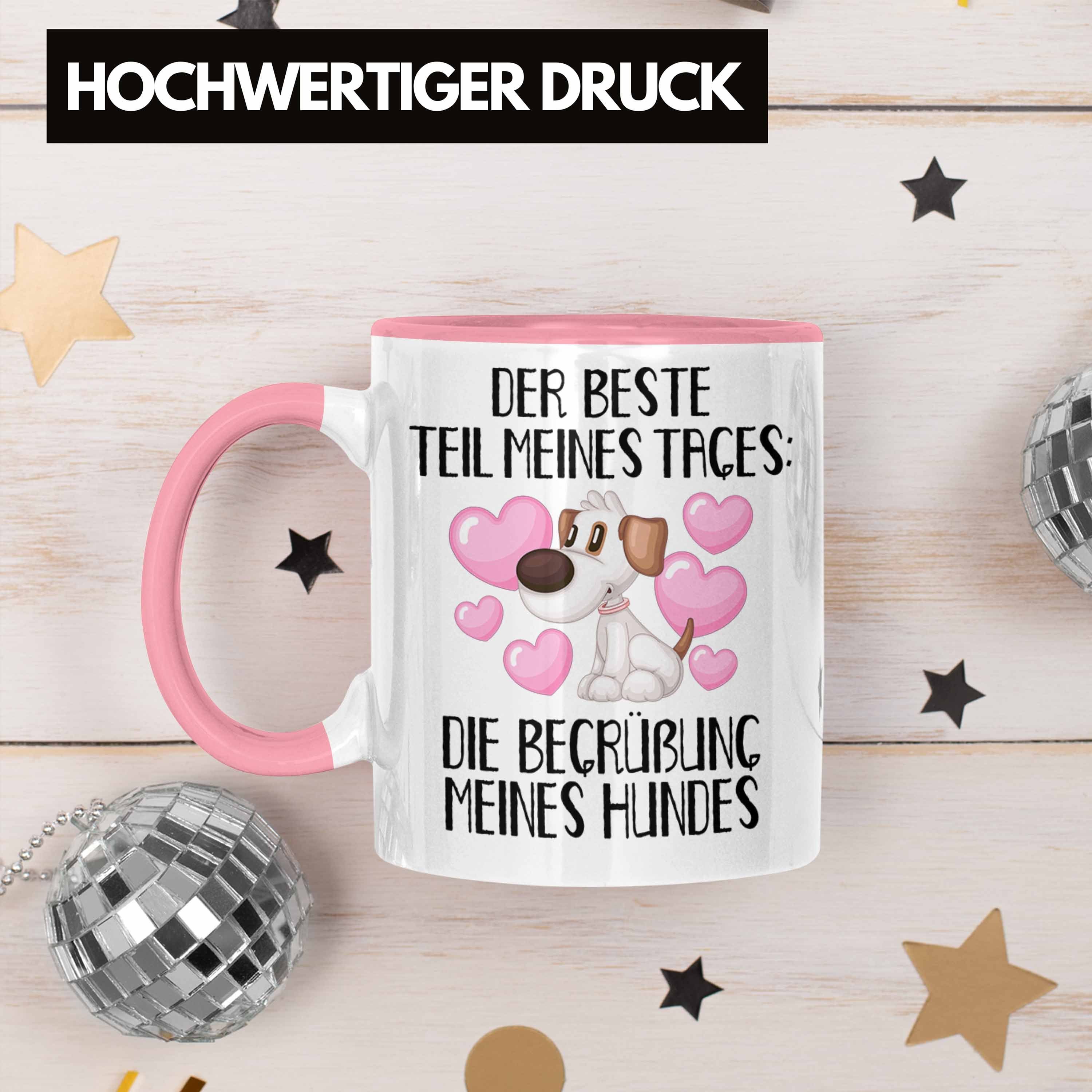 Hundebesitzer Bester Tages Trendation Die Teil Tasse Des Tasse Kaffee-Becher Rosa B Geschenk