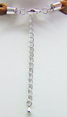 LUISIA® Kette mit Anhänger Geflochtene Halskette "Raina" mit Swarovski® Elements (inkl. Schmuckbox)