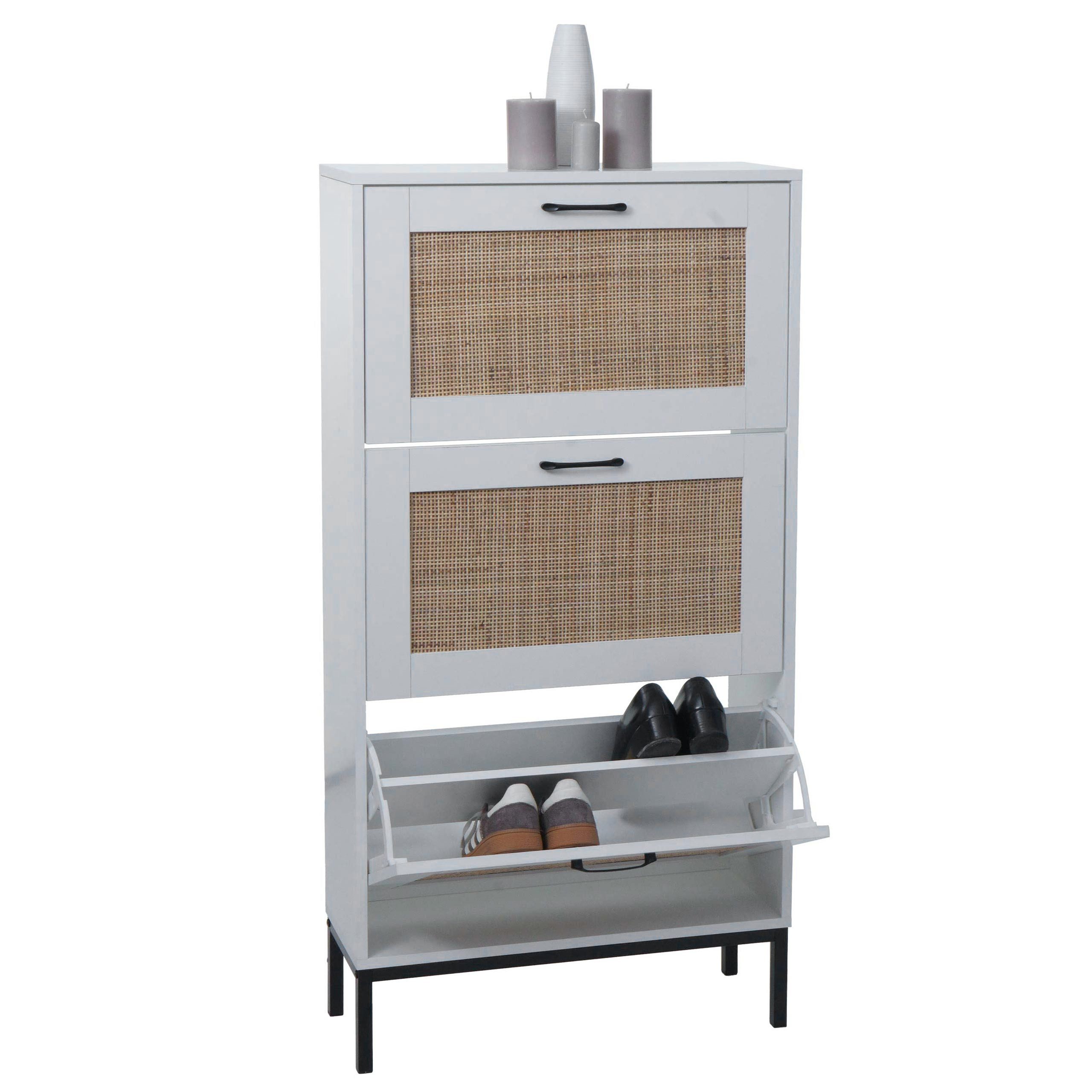 MCW Schuhschrank MCW-N92 Bequemes Öffnen durch Griff