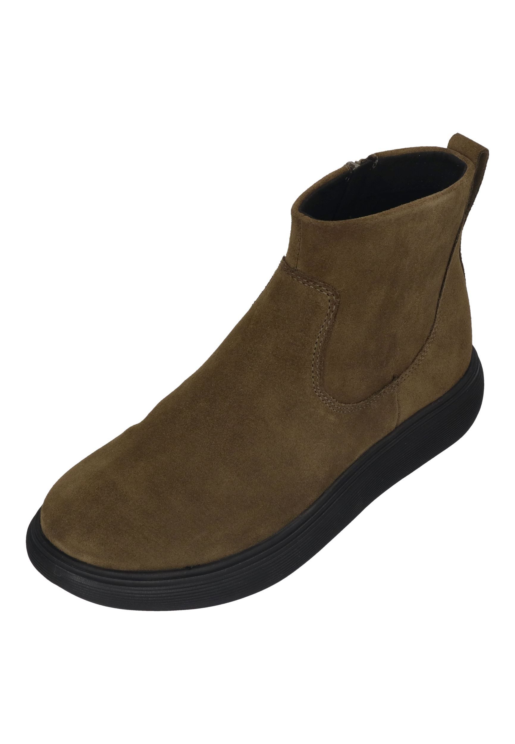 Fitflop IQ-COMFF SUEDE ZIP ANKLE BOOTS Stiefelette Deep Olive