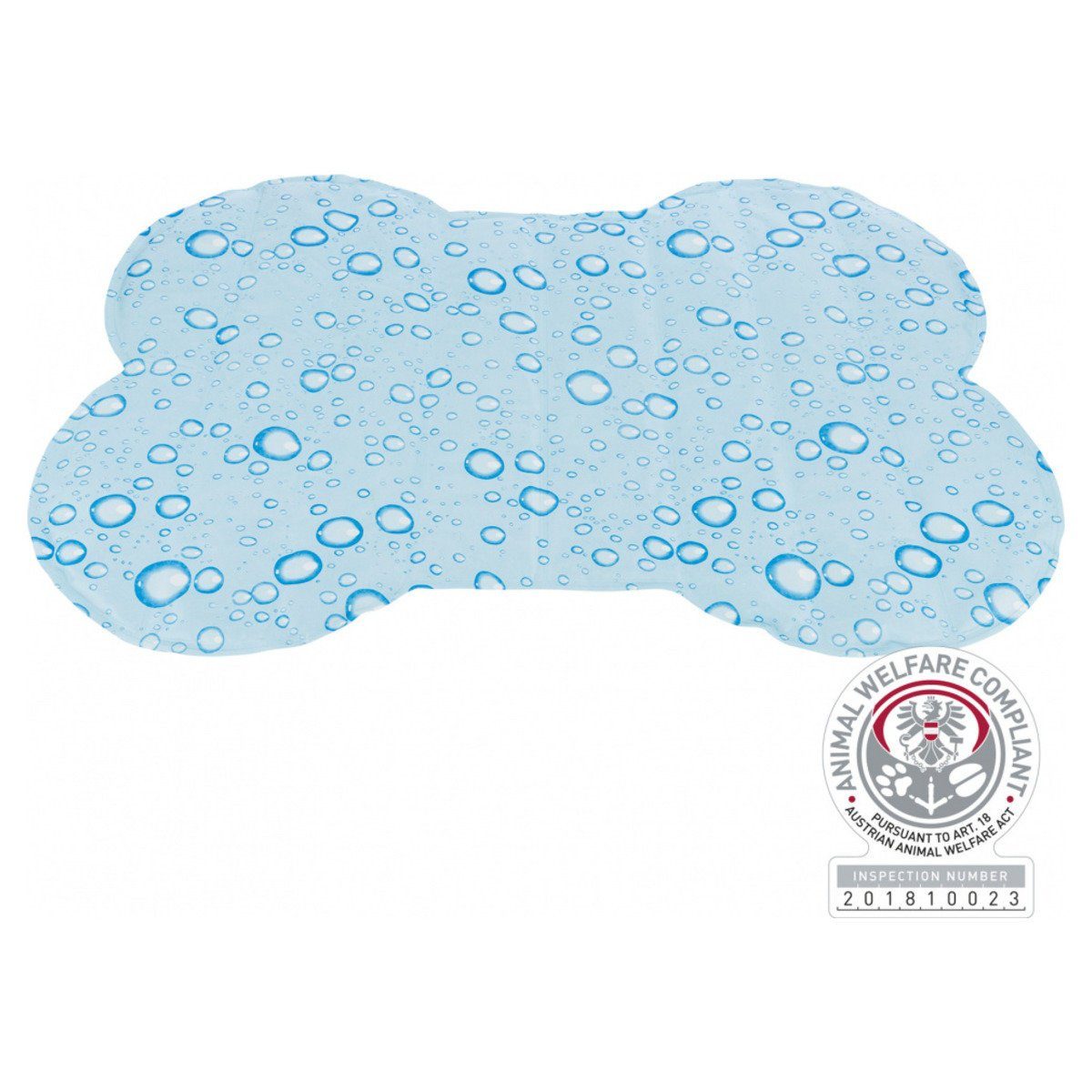 TRIXIE Tierdecke Kühlmatte Knochenform hellblau