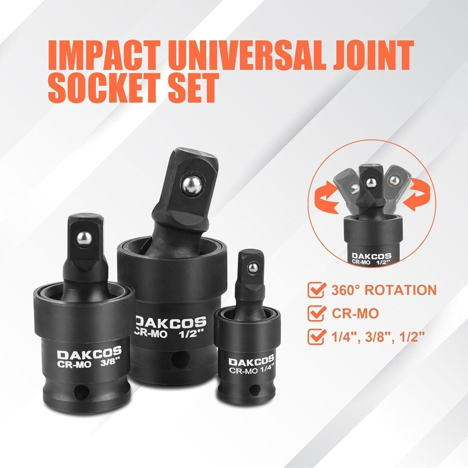 LuxusKollektion Bit- und Steckschlüsselset Adapter Schlagschrauber Kugelgelenk Stecknuss-Adapter 17-tlg.