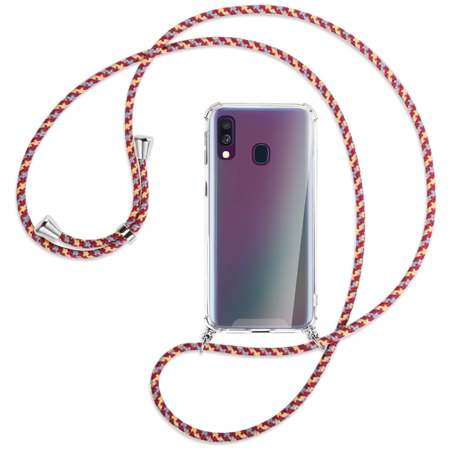 mtb more energy Handykette für Samsung Galaxy A40 [NC-015-S], Umhängehülle mit Band [NC-015-S]