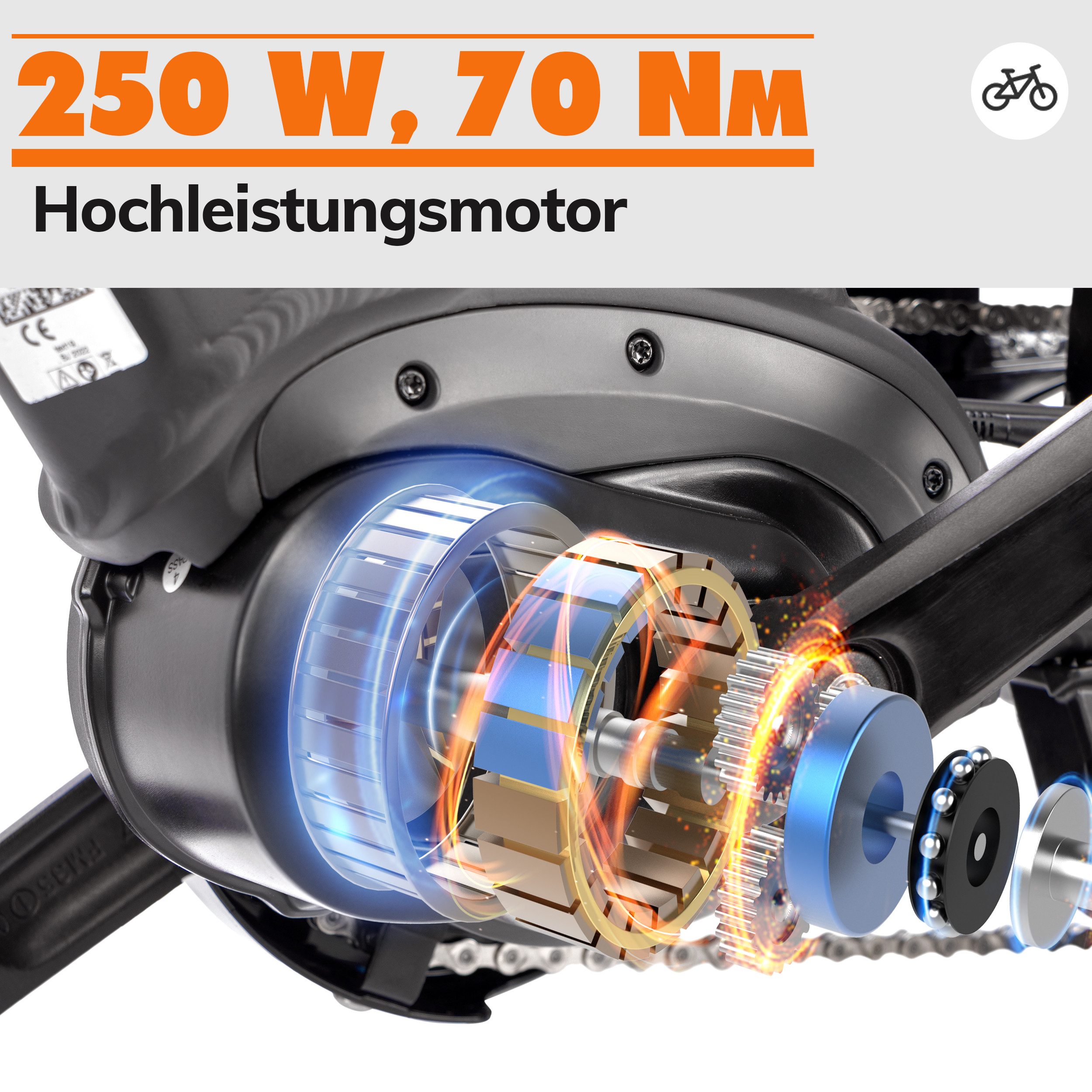 SAXXX E-Bike Cityrad 28 Zoll, 100km, 70Nm Mittelmotor, bis 130kg belastbar, 95% vormontiert, 9 Gang SHIMANO Alivio Schaltwerk, Kettenschaltung, Mittelmotor, 418 Wh, (Aluminium-Diamantrahmen, SR Federgabel, 5 Stufen mit Schiebehilfe), hydr. Bremsen, Pedelec, RH: 45/50 cm, Elektrofahrrad für Damen Herren